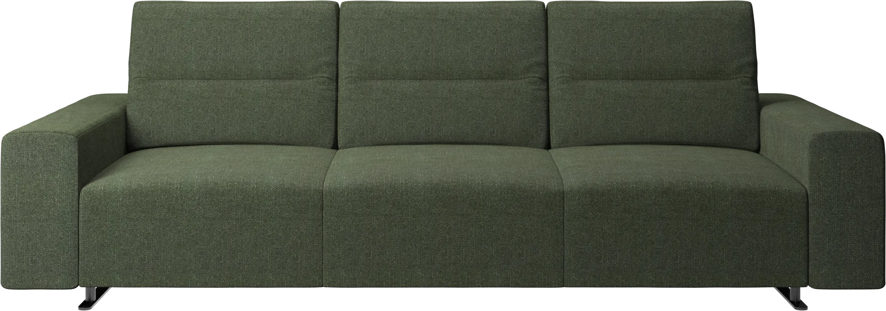 Hampton sofa with adjustable back and storage on the left side