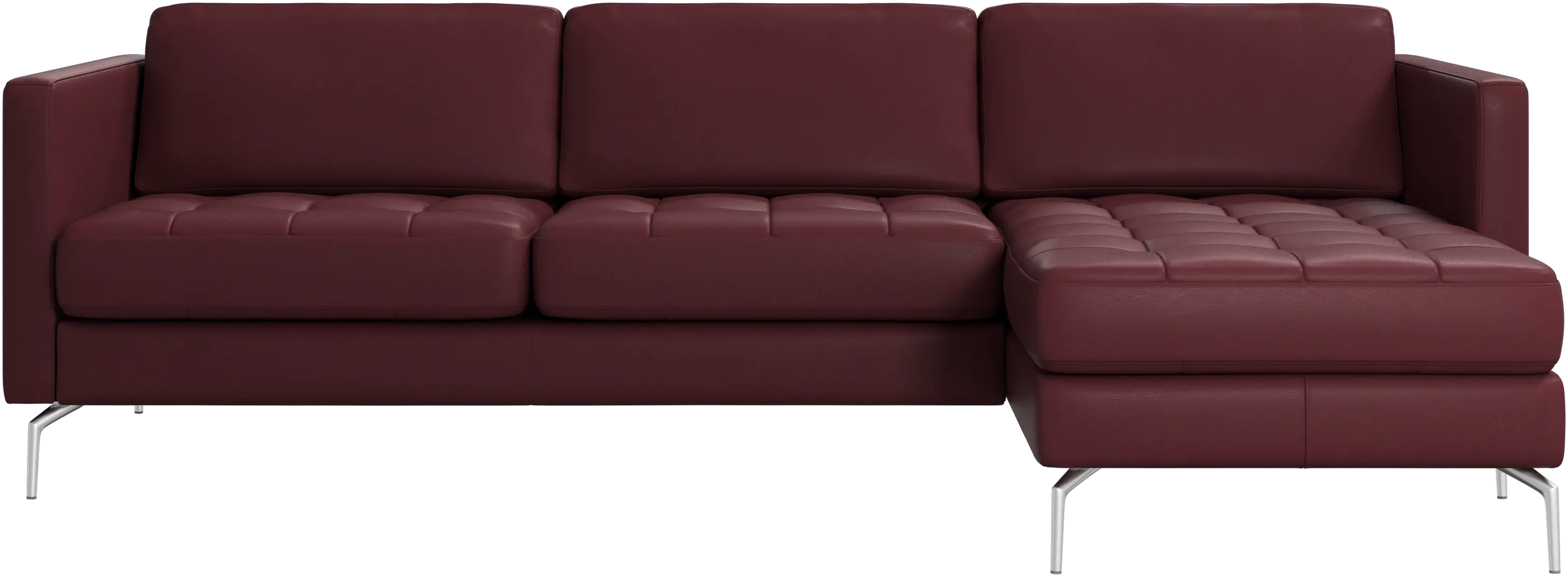 Osaka sofa with resting unit, tufted seat