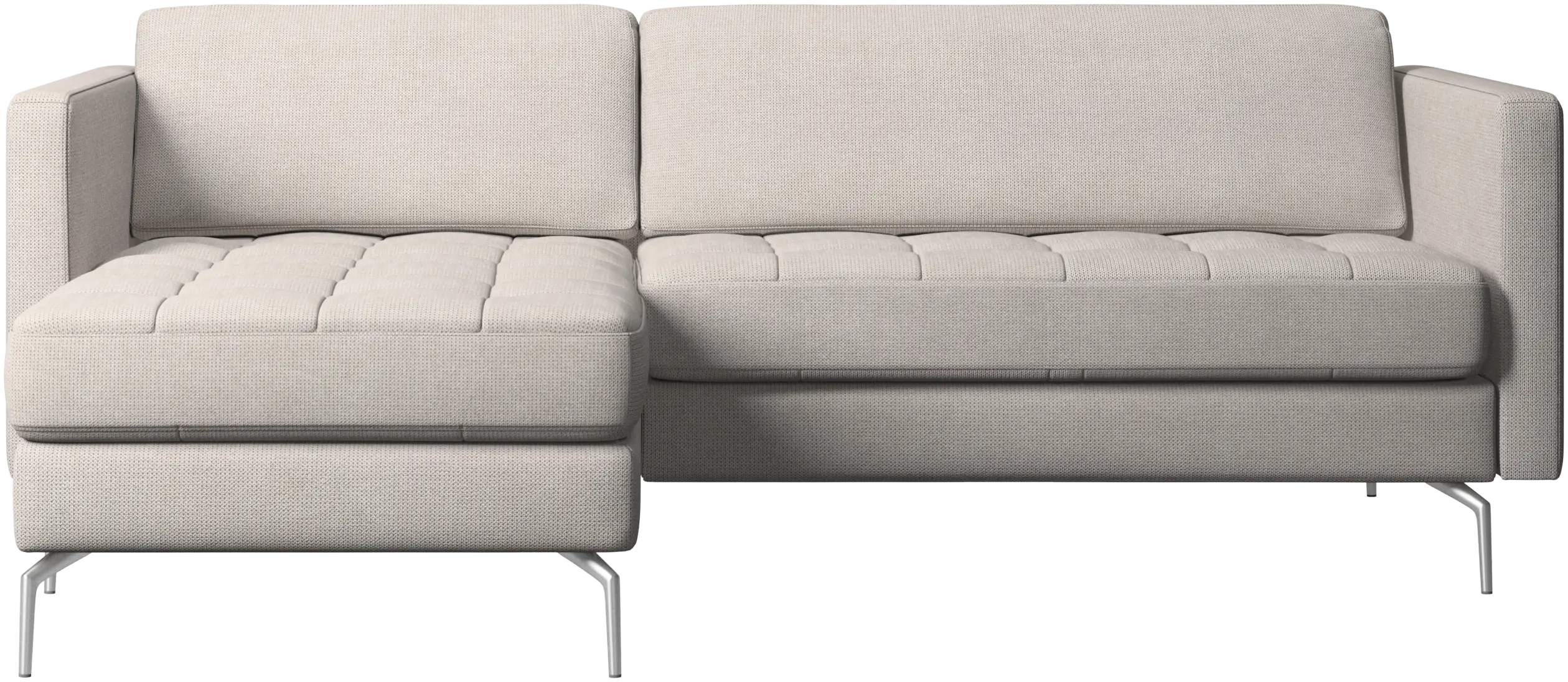 Osaka sofa with resting unit, tufted seat
