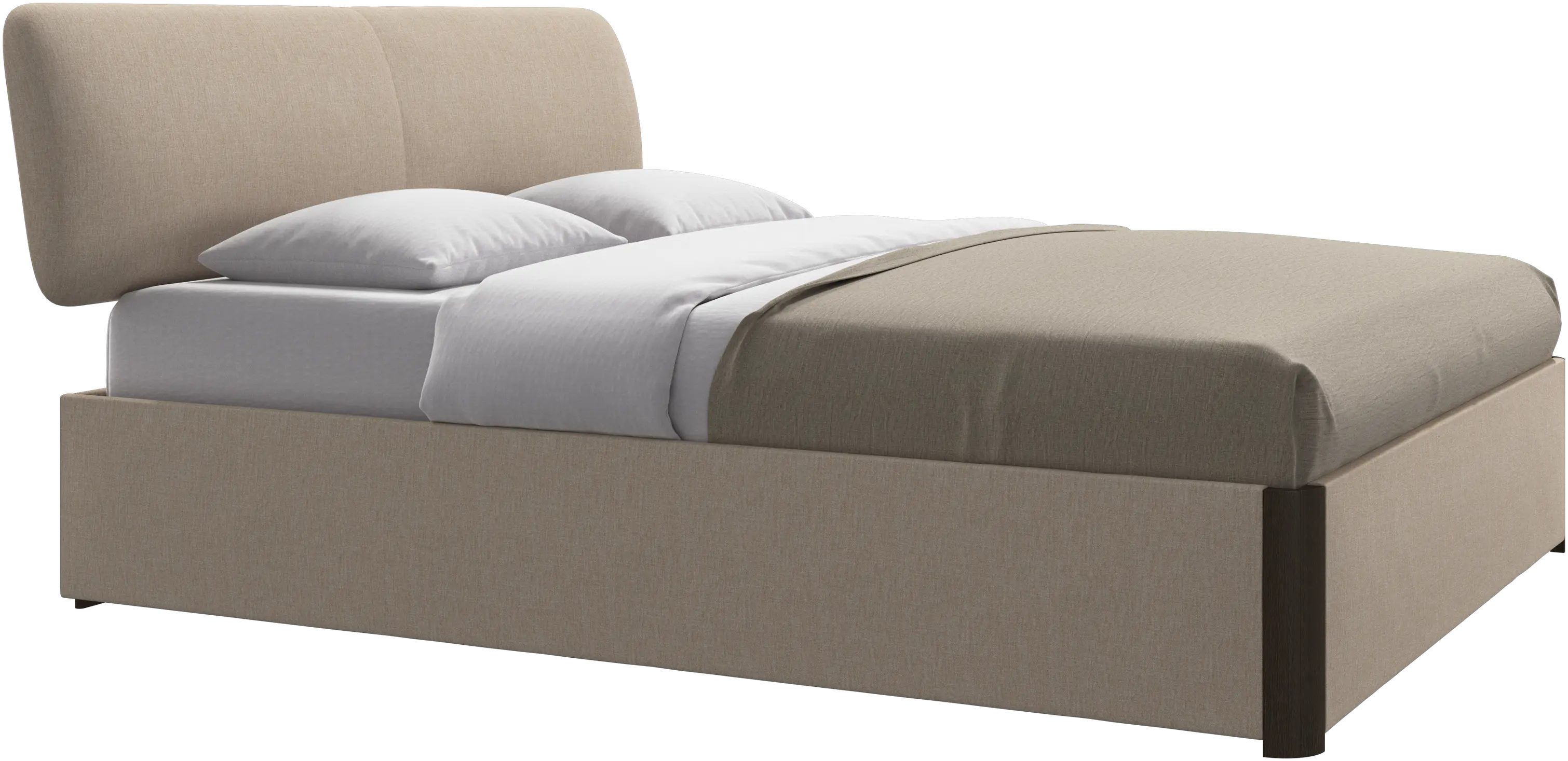 Beds Element bed, bed-mounted headboard, with slats and storage solution, excl. mattress