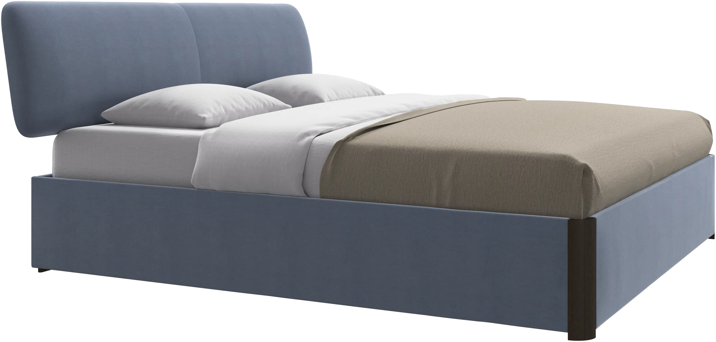 Element bed, bed-mounted headboard, with slats, excl. mattress