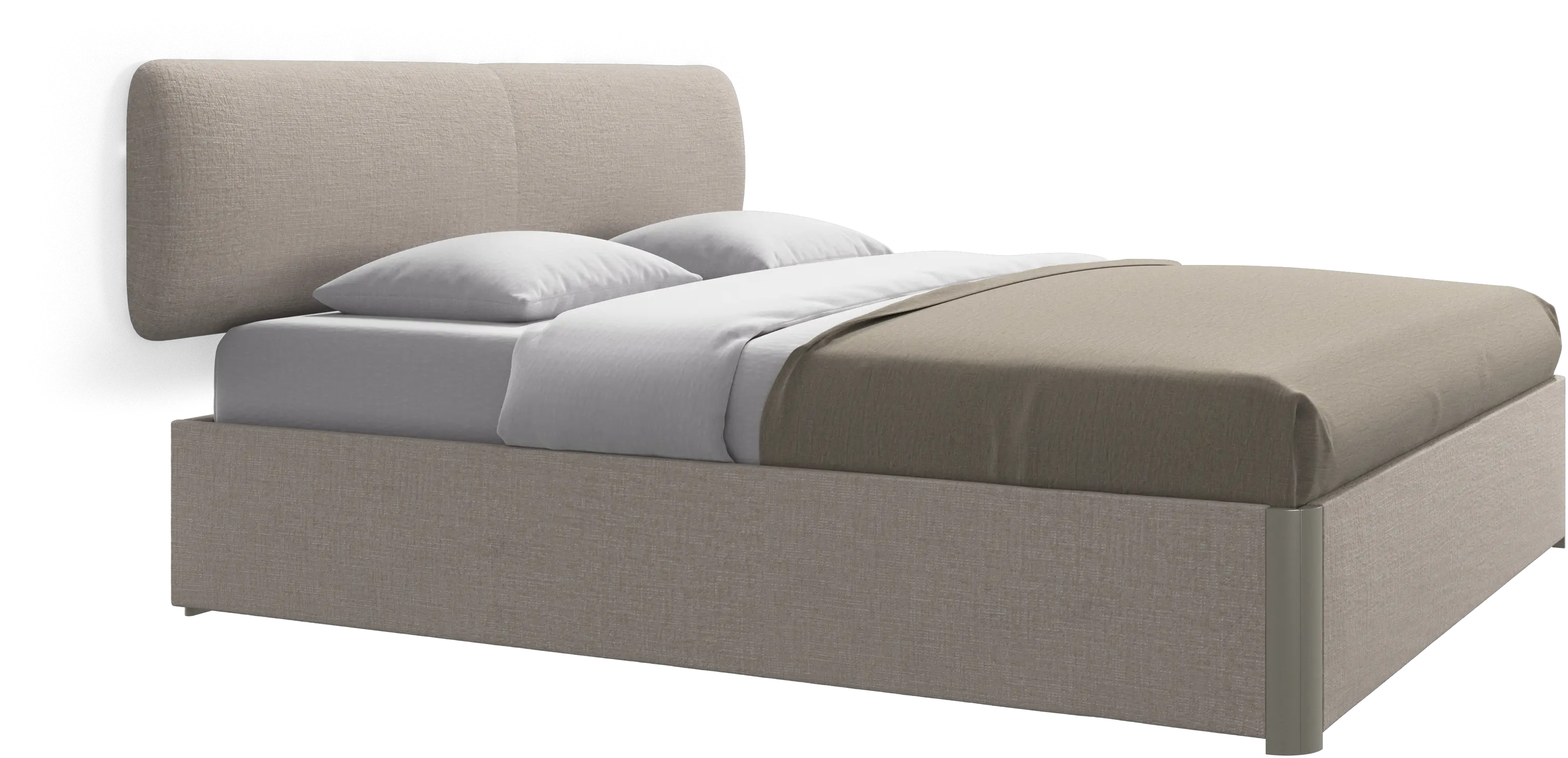 Element bed, wall-mounted headboard, with slats, excl. mattress