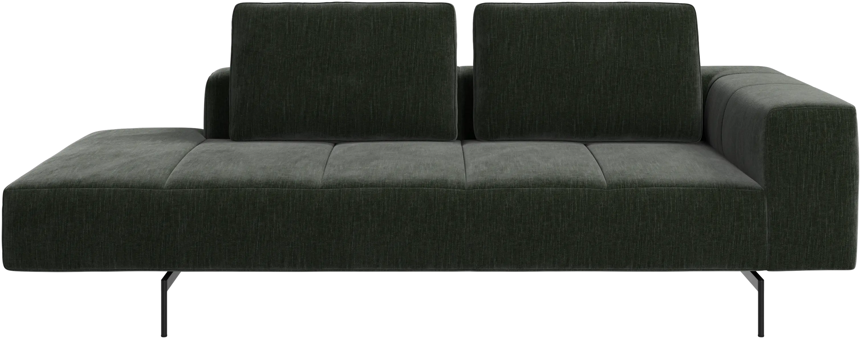 Amsterdam resting module for sofa, armrest right, open end left