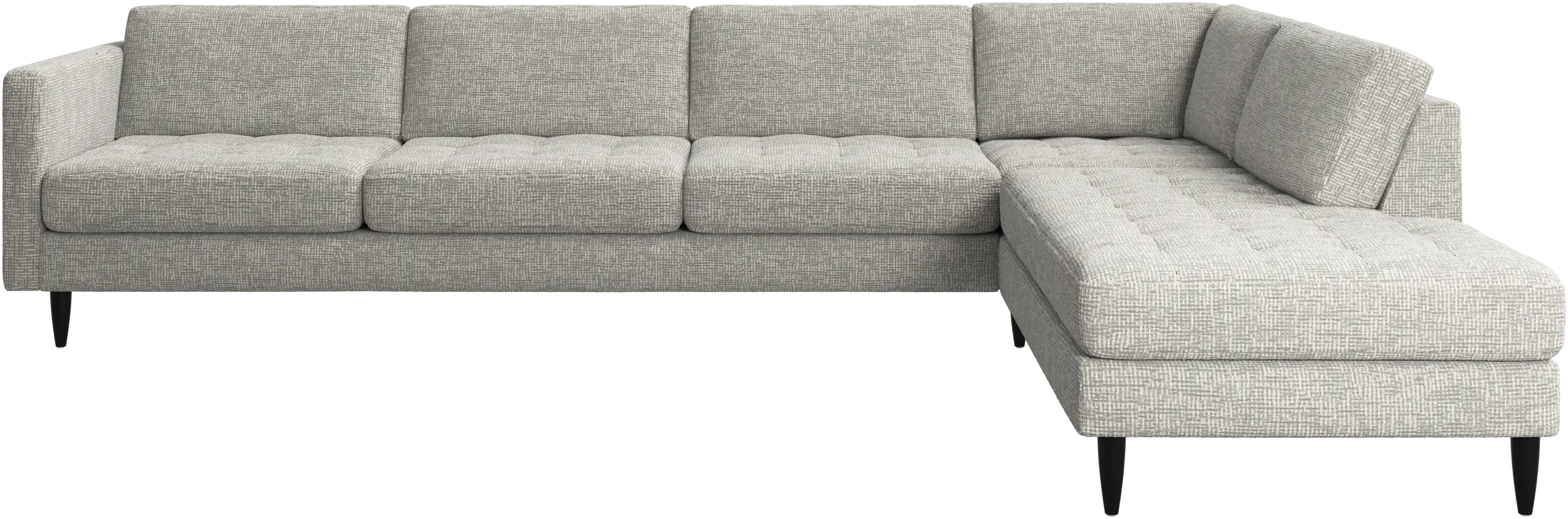 Osaka Ecksofa mit Loungemodul, getuftete Sitzfläche