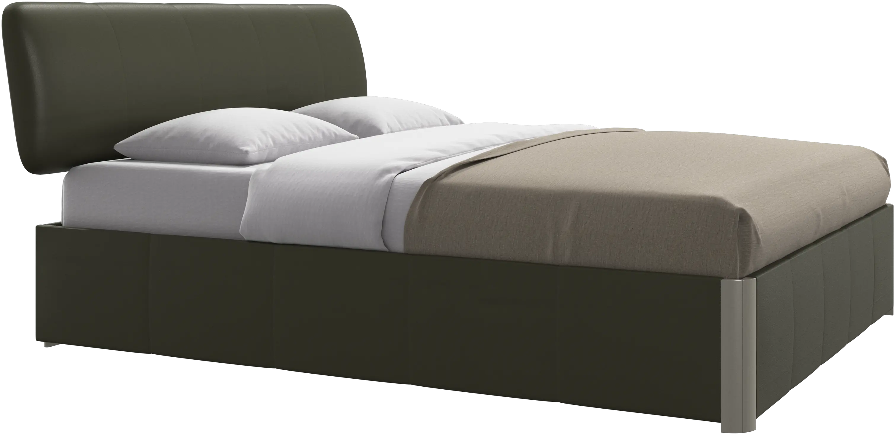 Element bed, bed-mounted headboard, with slats, excl. mattress