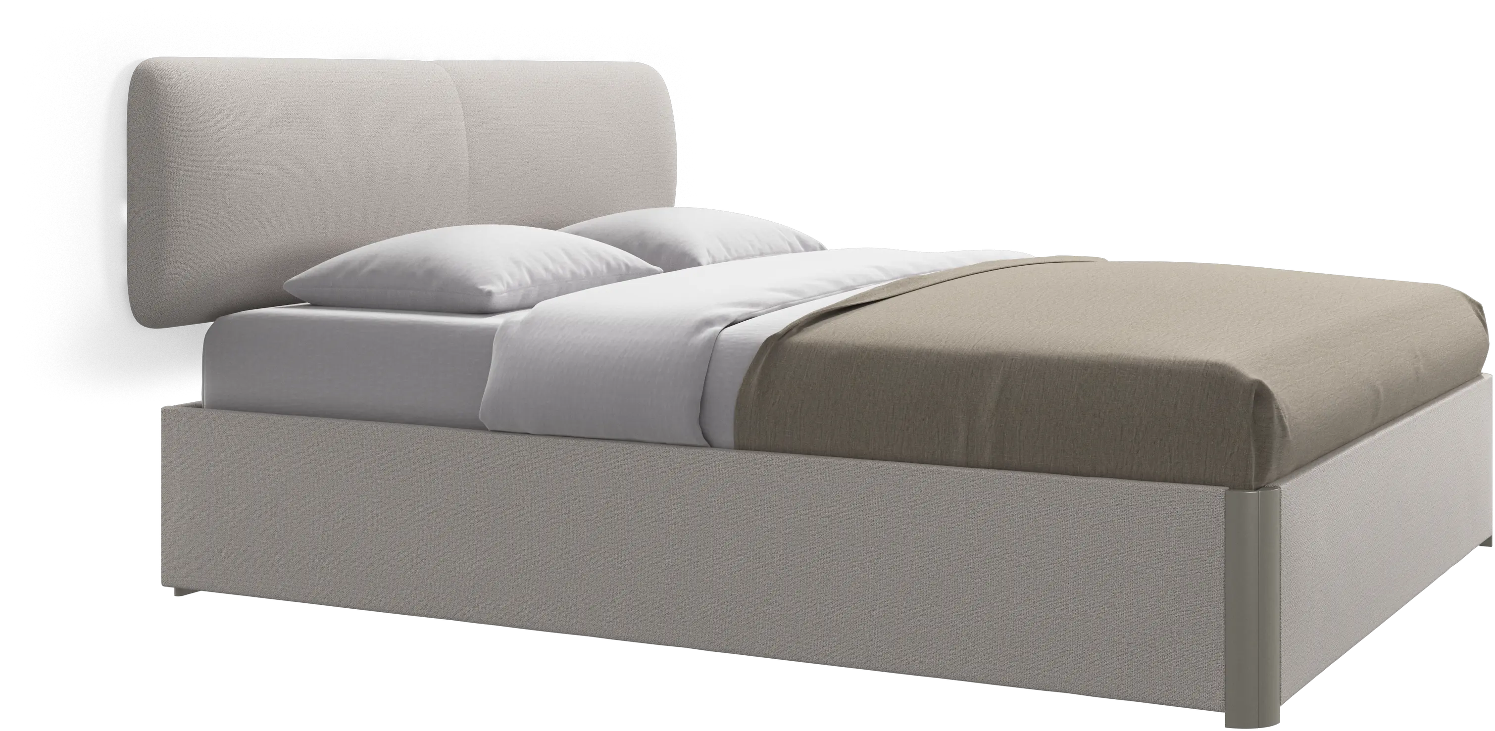 Element bed, wall-mounted headboard, with slats, excl. mattress