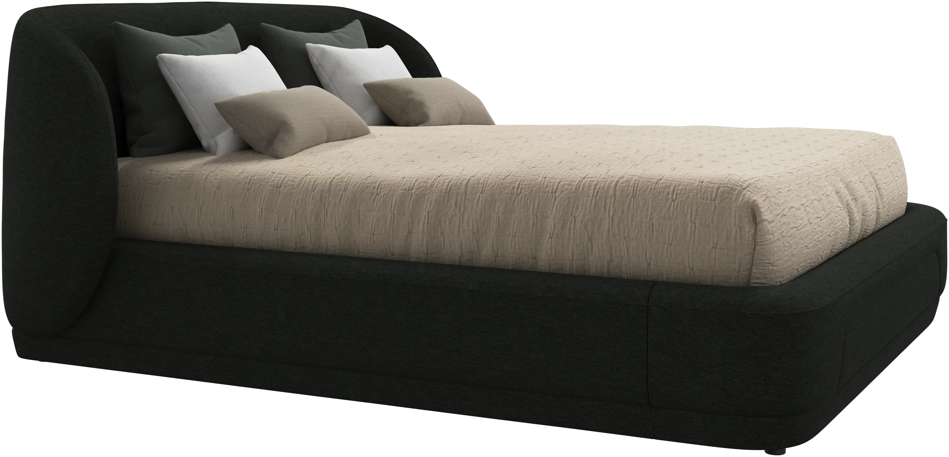 Bolzano bed with slats  - W160xL200cm