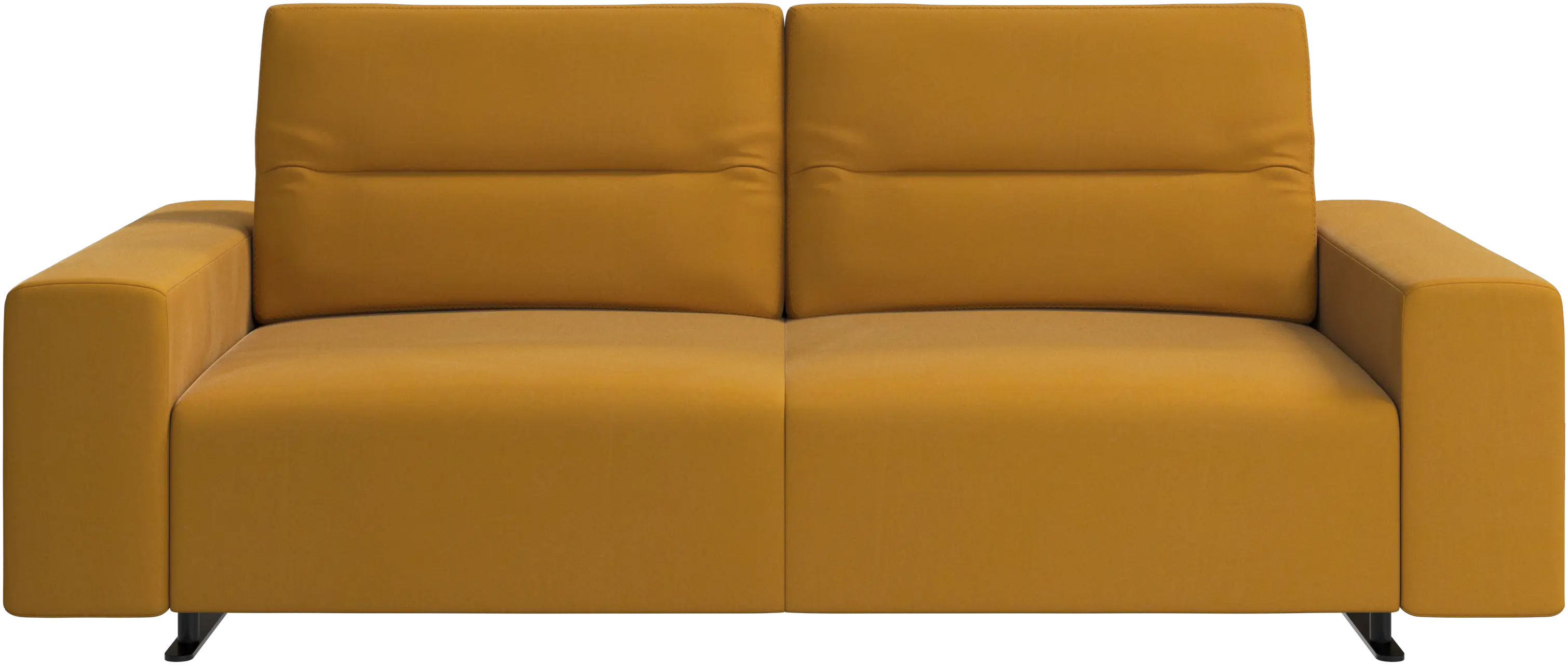 Hampton sofa with adjustable back and storage on the left side