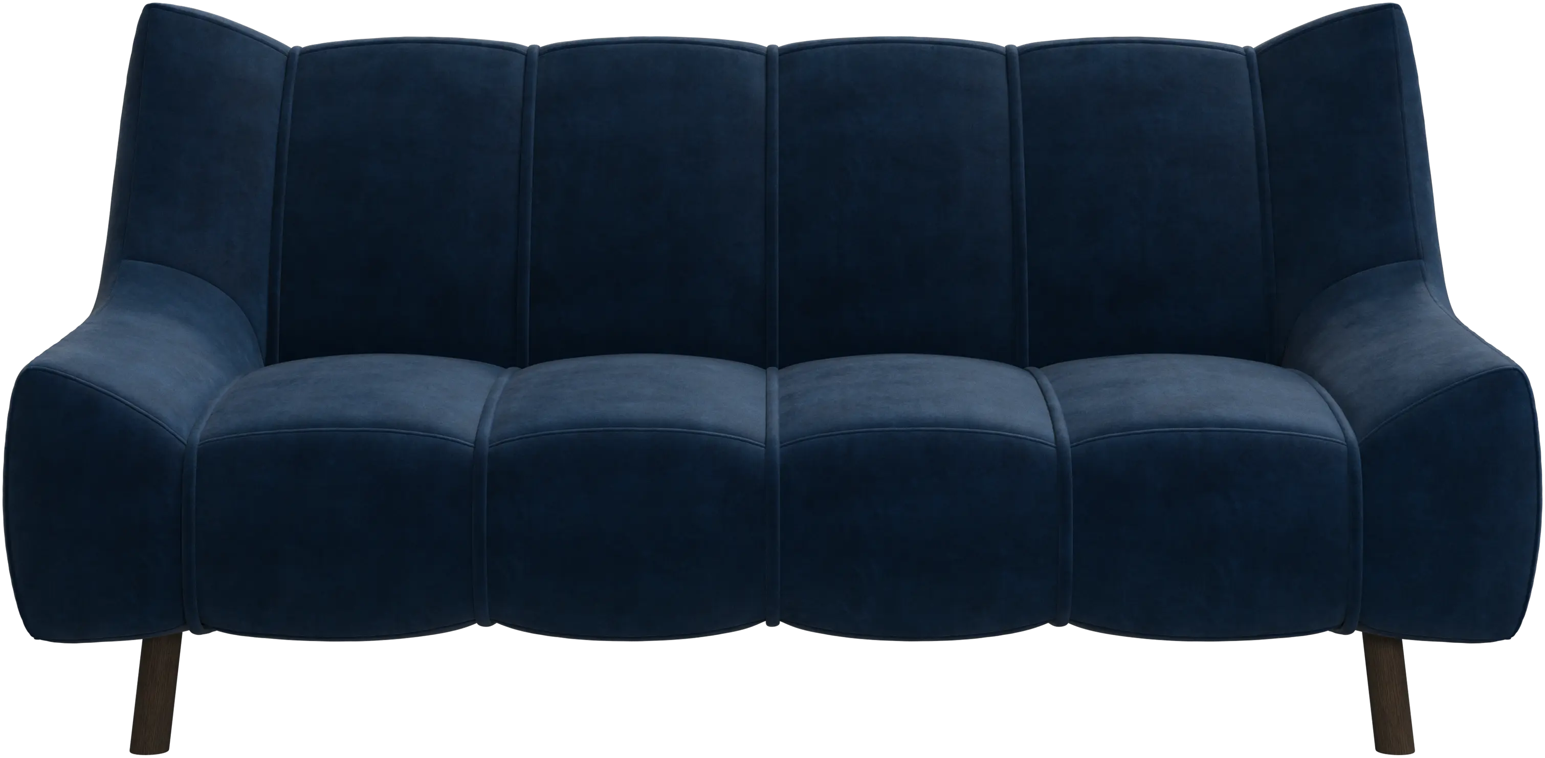 Sofá Nawabari de 2 plazas, pierna de madera