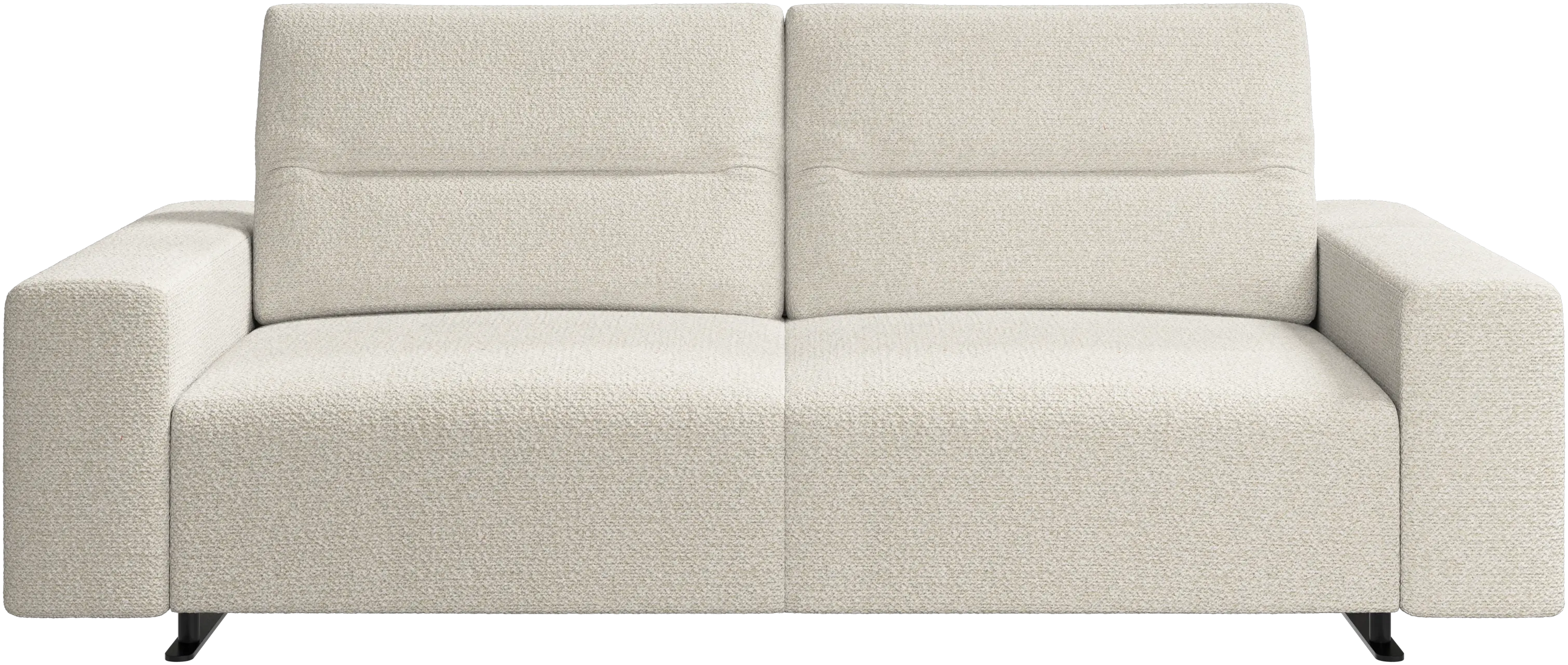 Hampton sofa with adjustable back and storage on the left side