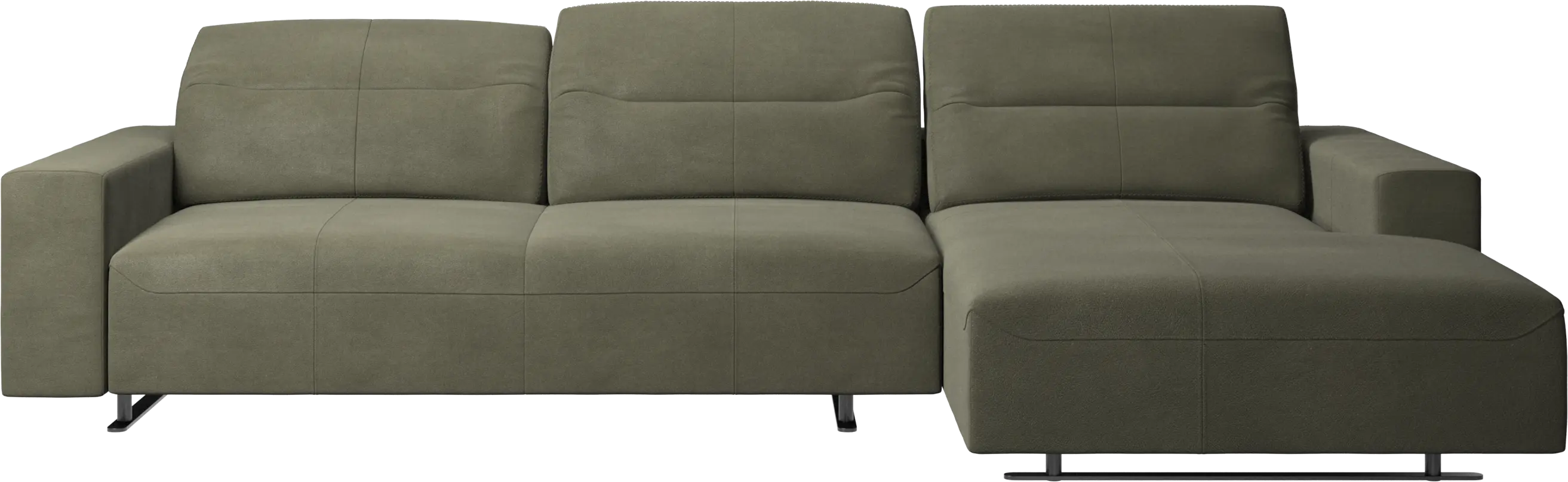 Hampton sofa with adjustable back and resting unit left side