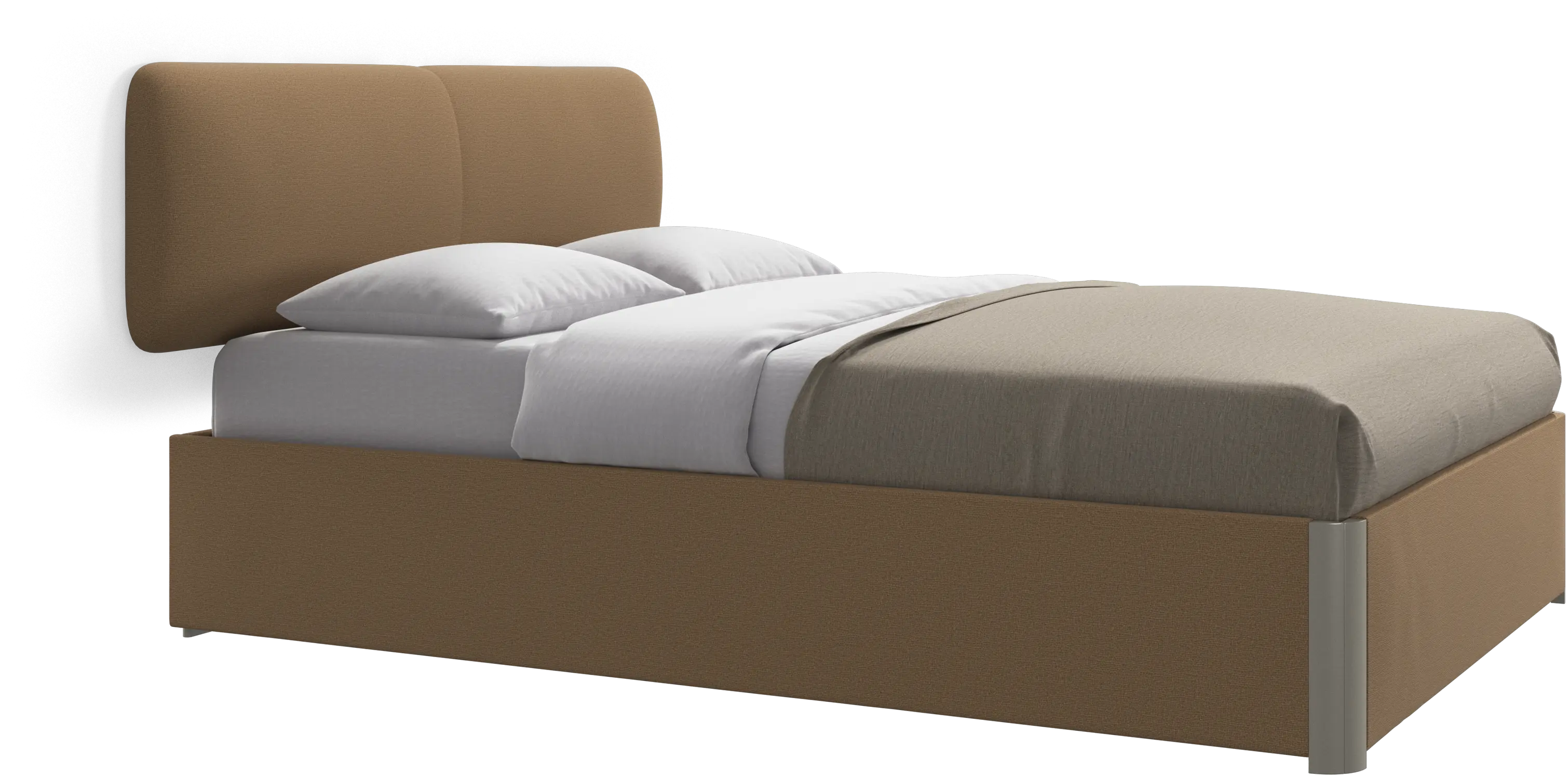 Element bed, wall-mounted headboard, with slats, excl. mattress