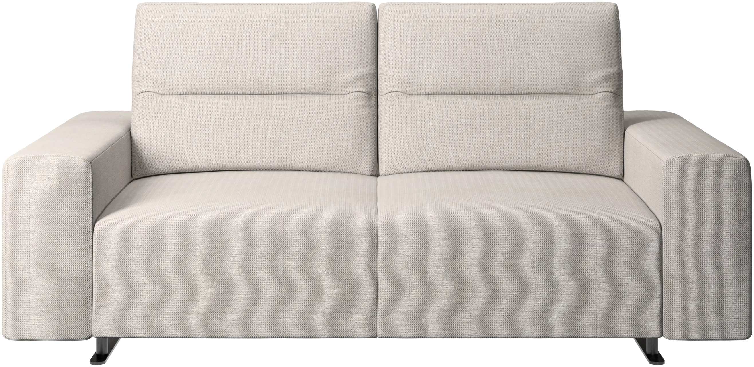 Hampton sofa with adjustable back and storage on the left side