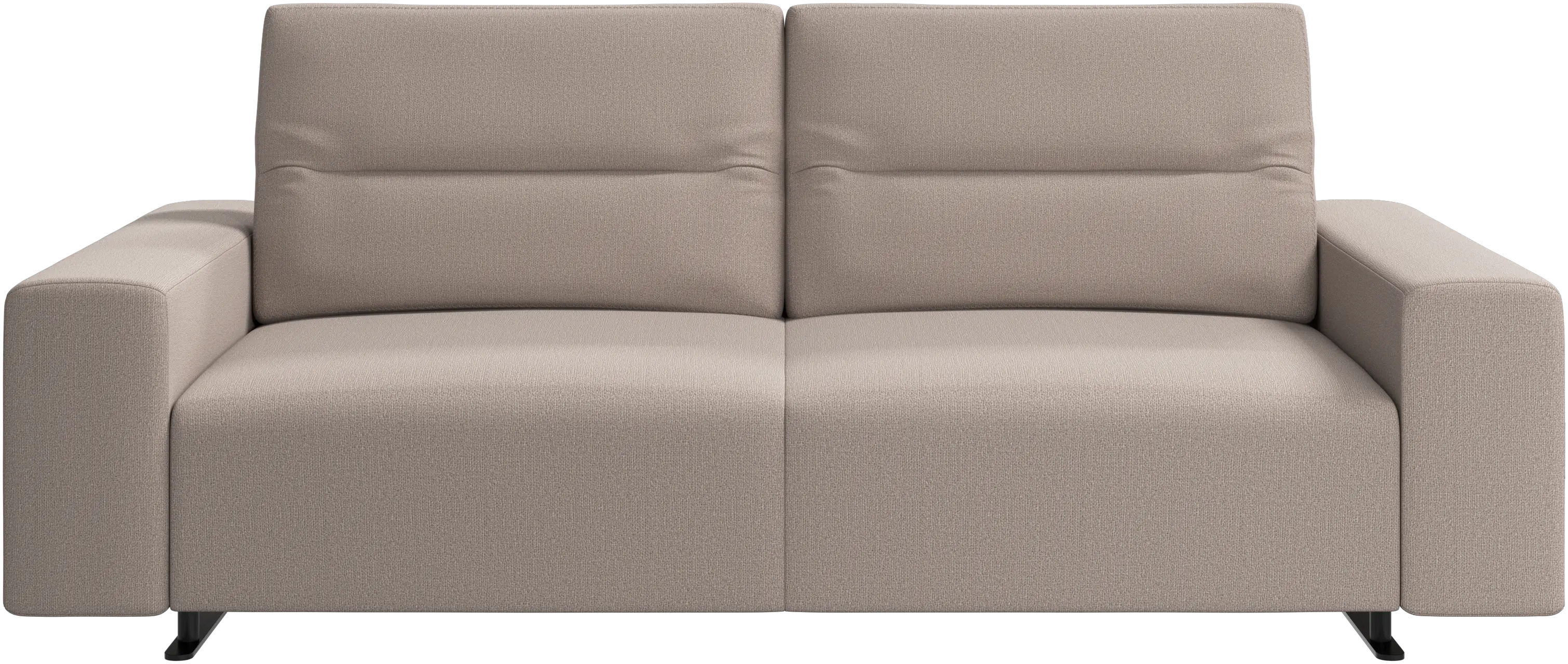 Hampton sofa with adjustable back and storage on the left side