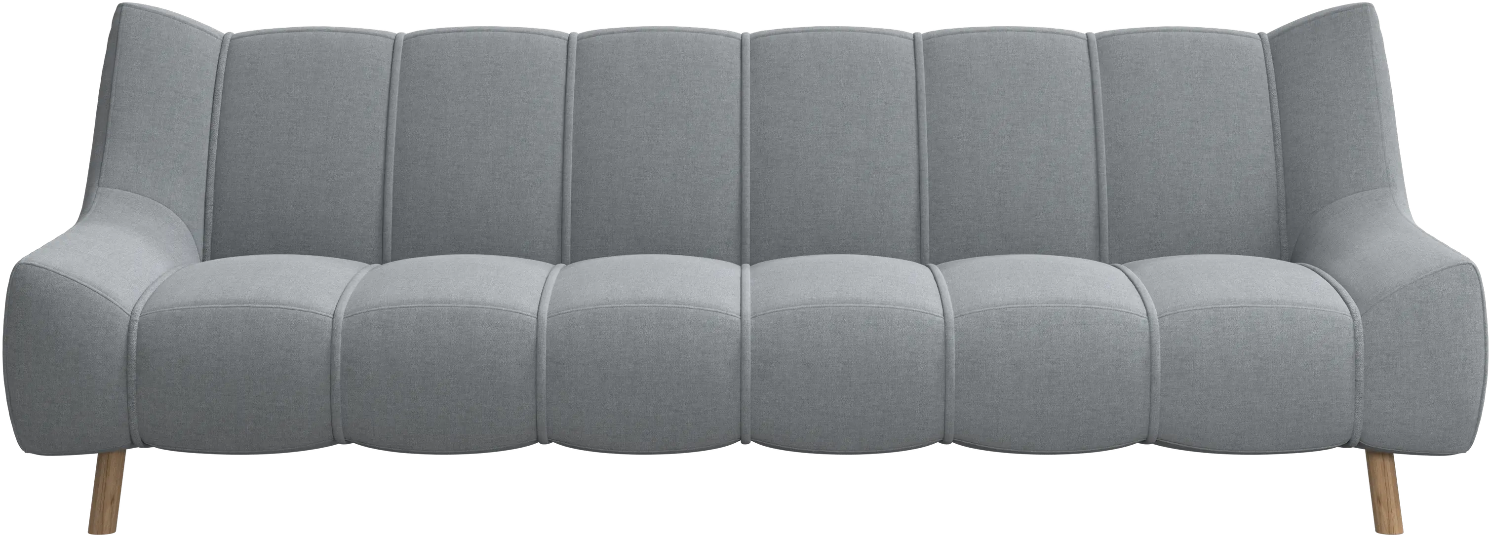 Nawabari 3 seater sofa, wooden leg
