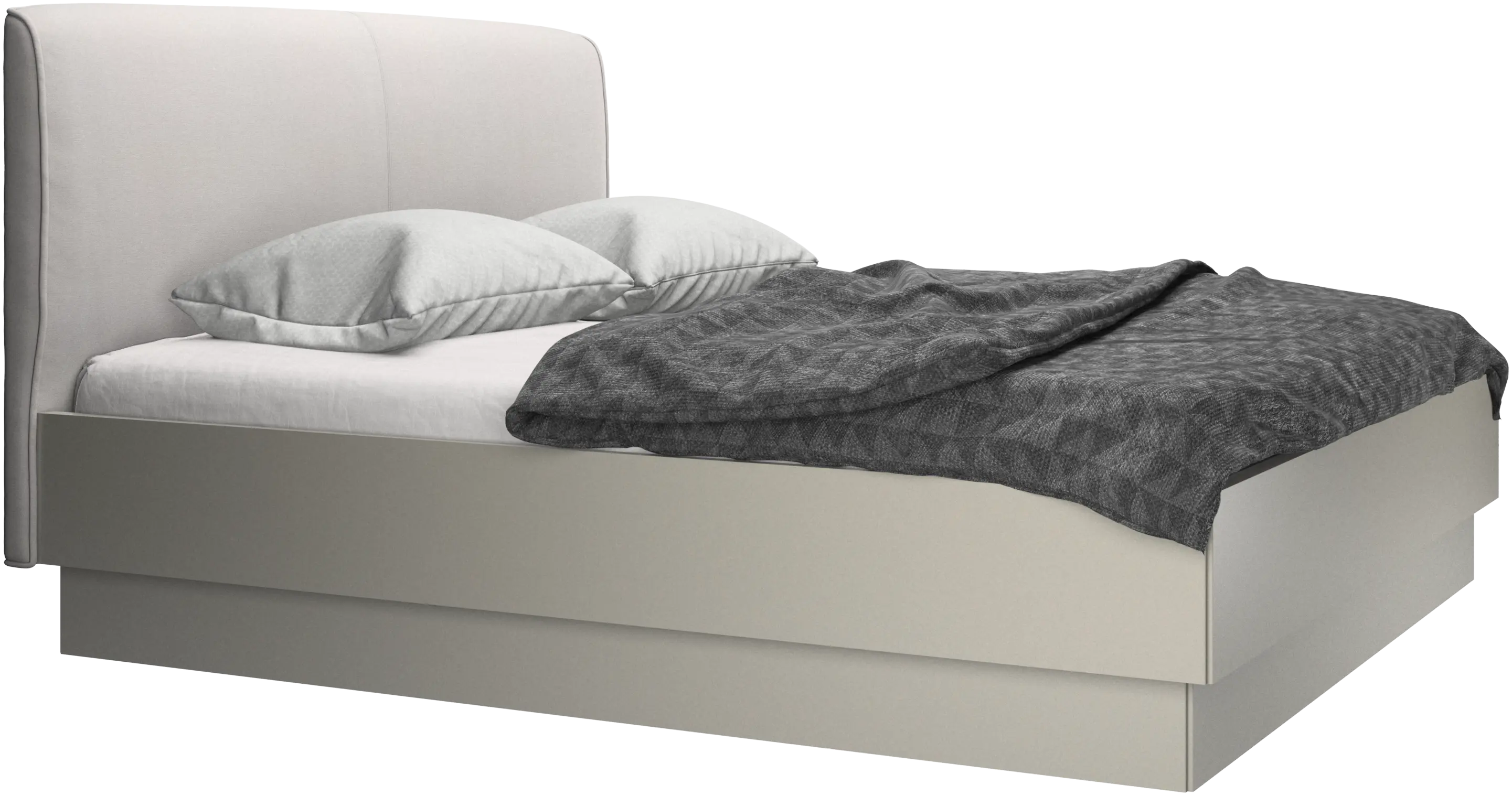 Houston, upholstered bed with storage