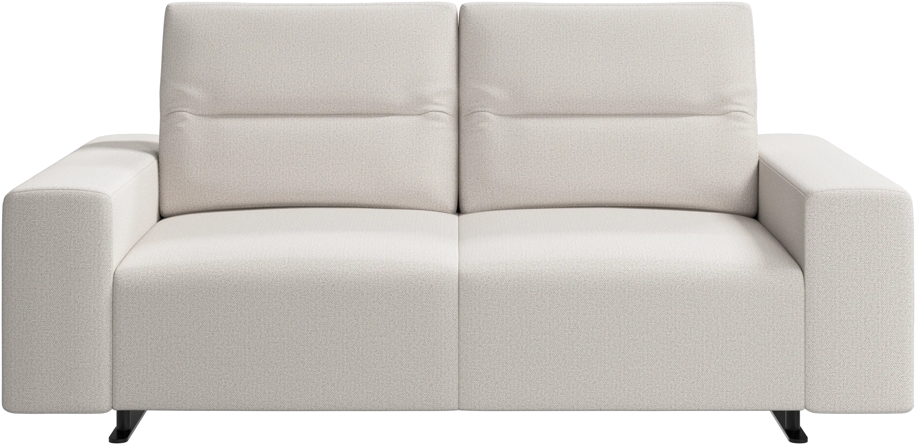 Hampton sofa with adjustable back and storage on the left side