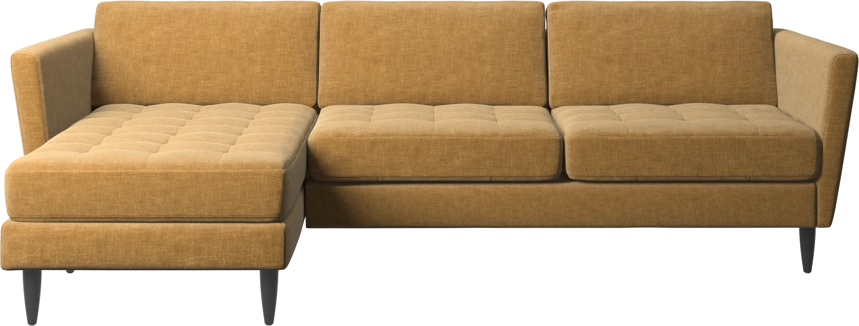 Osaka sofa with resting unit, tufted seat
