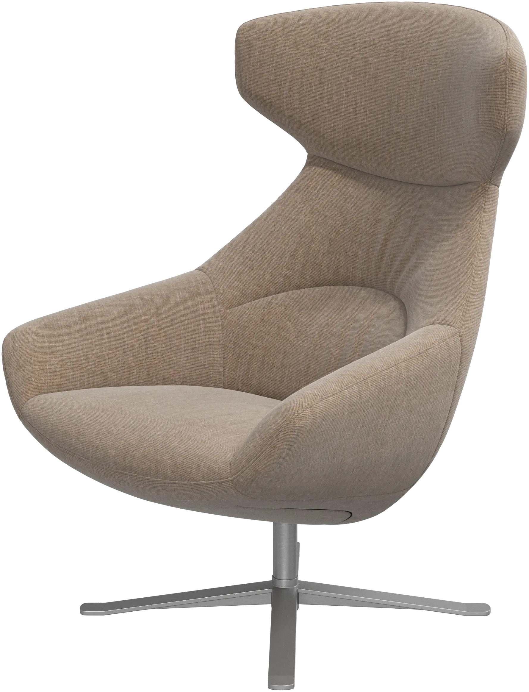 Porto chair with reclining back function and swivel base
