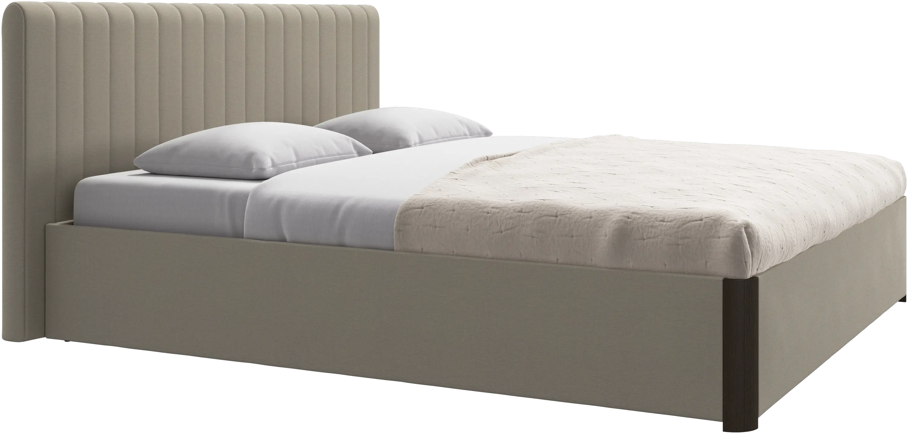 Element bed, bed-mounted headboard, with slats, excl. mattress