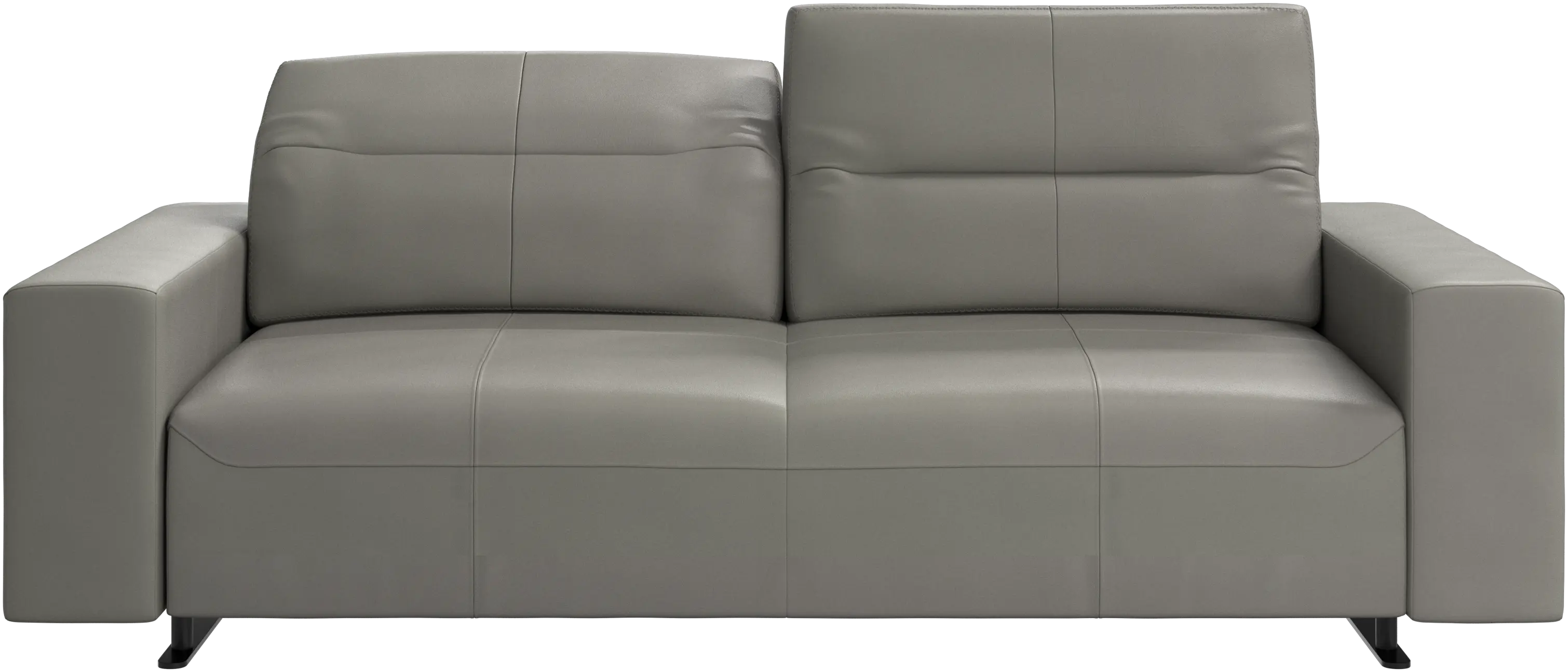 Hampton sofa with adjustable back and storage on the right side