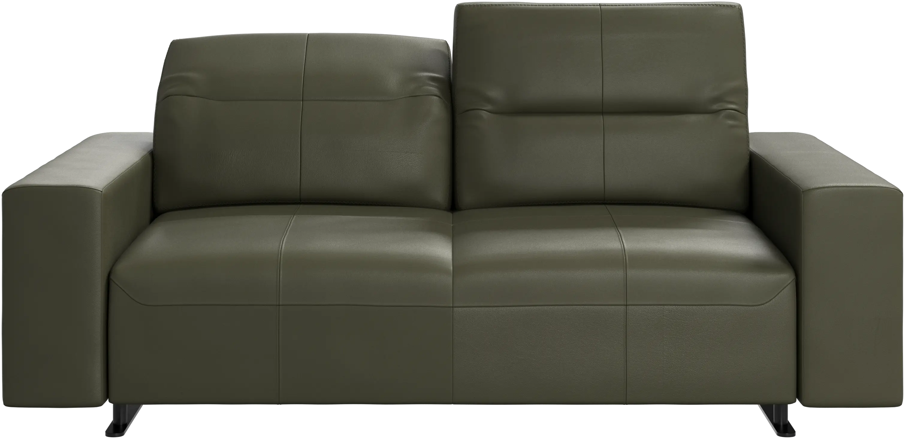 Canapé Hampton avec dossier ajustable et espace de rangement côté gauche