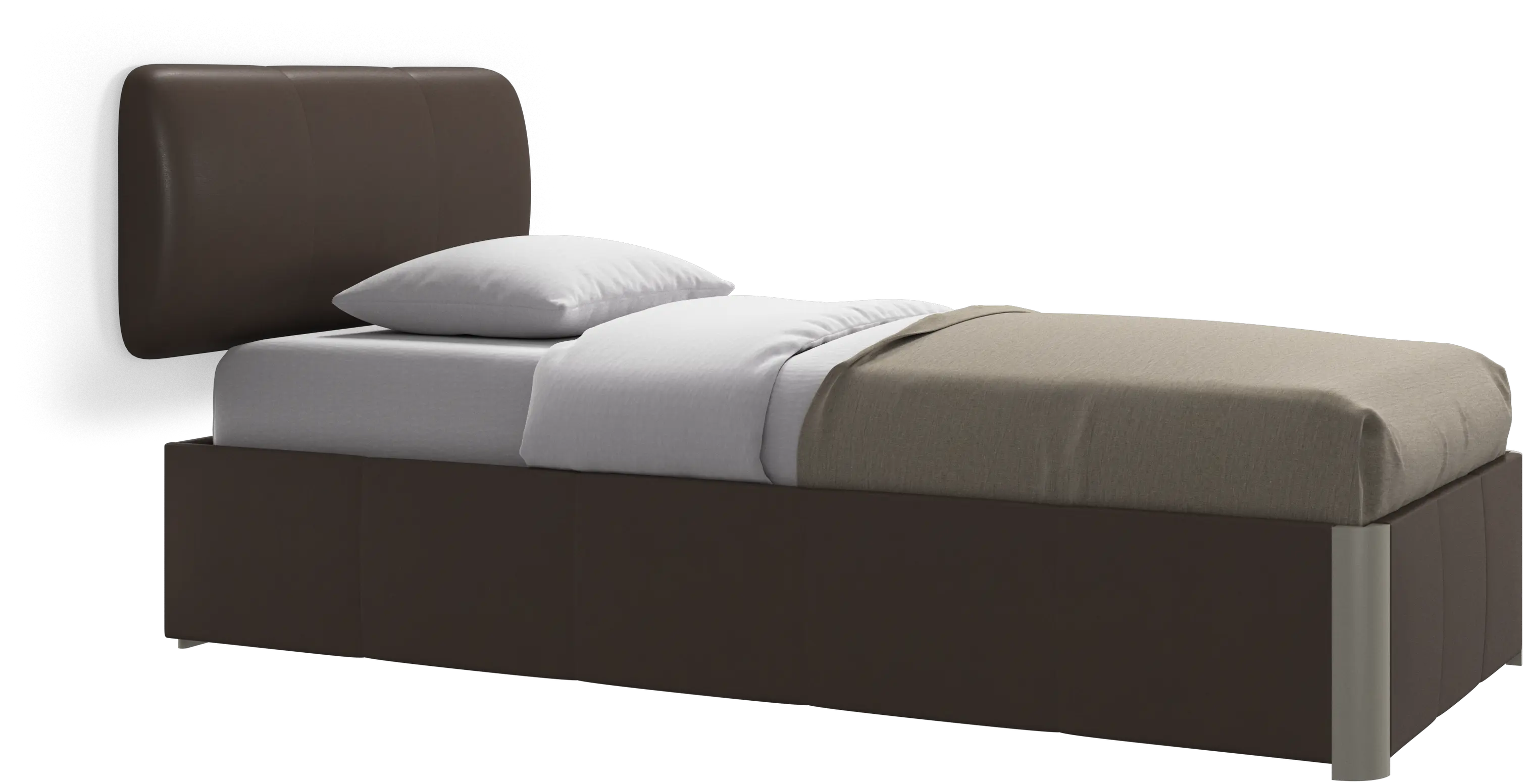 Element lit, tête de lit murale, sans lattes, excl. matelas