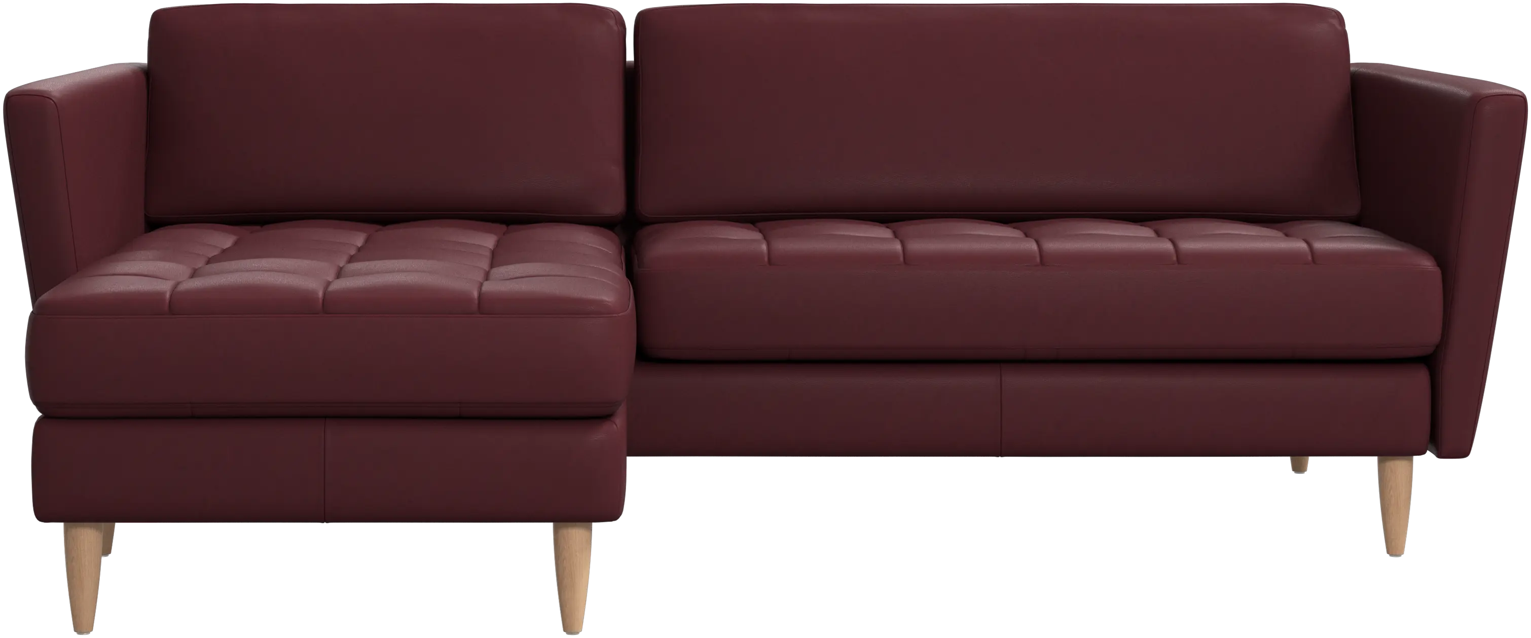Osaka sofa with resting unit, tufted seat