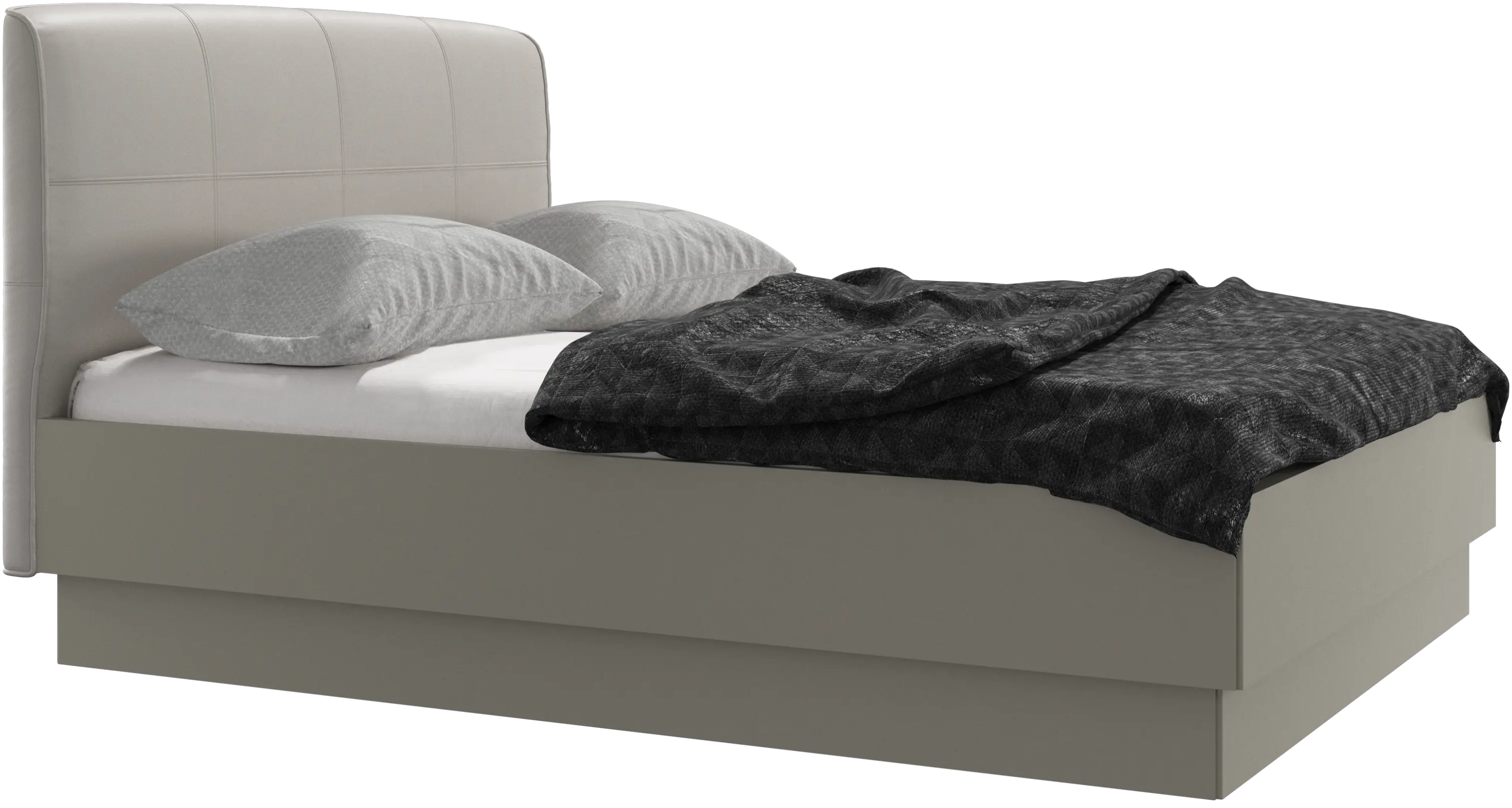 Houston, upholstered bed with storage