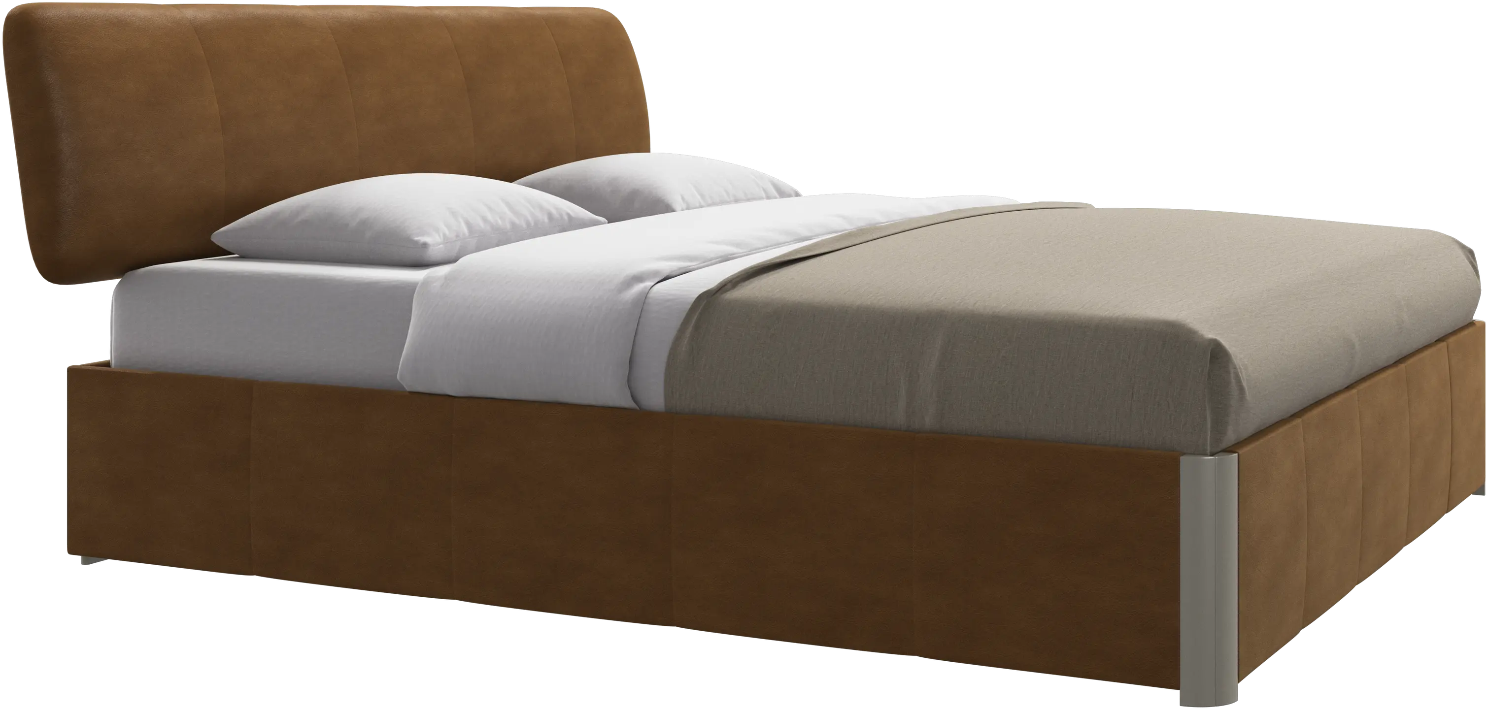 Element bed, bed-mounted headboard, with slats, excl. mattress