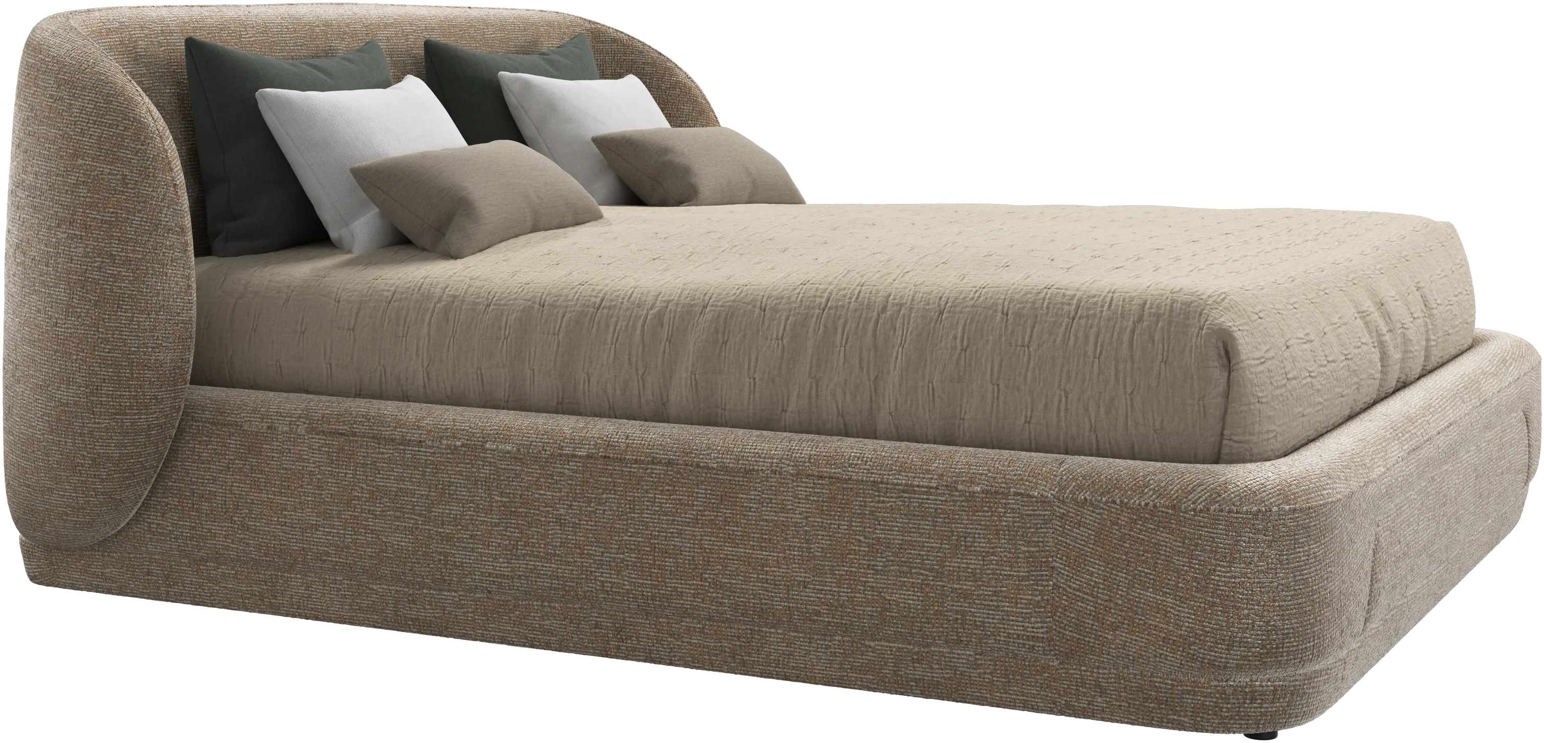Bolzano bed with slats  - W152,5xL190cm