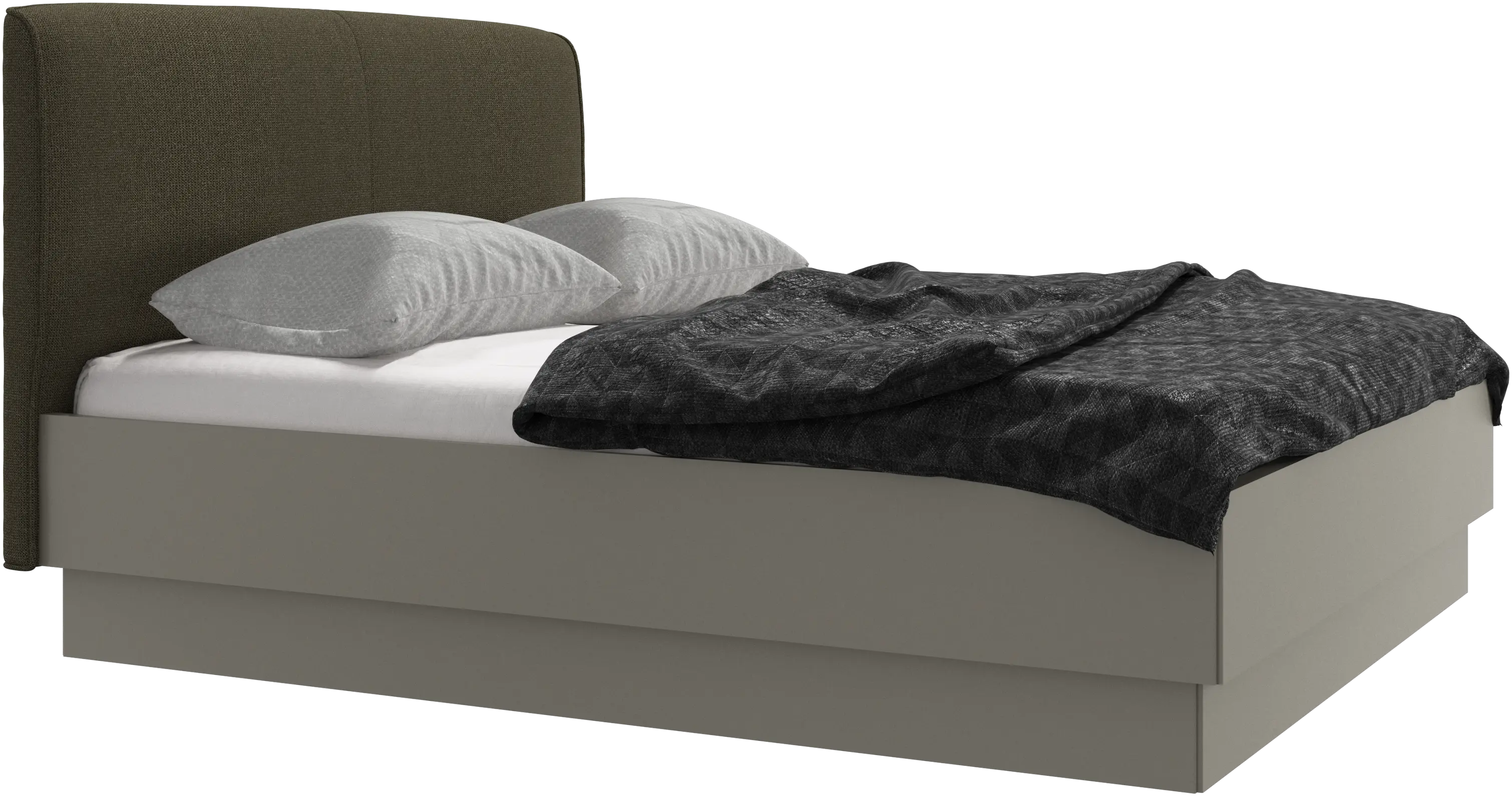 Houston, upholstered bed with storage
