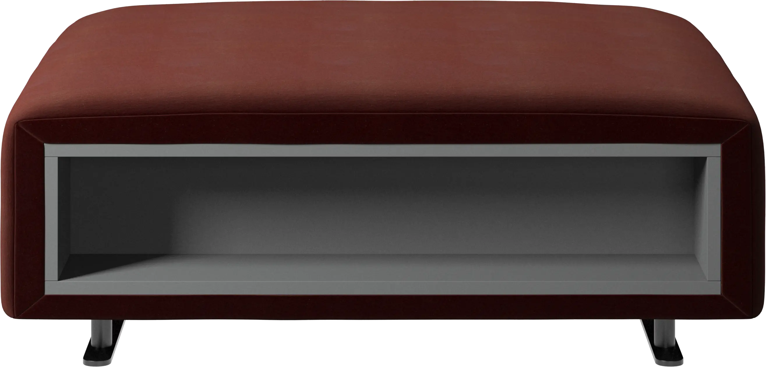 Hampton pouf with storage left and right sides