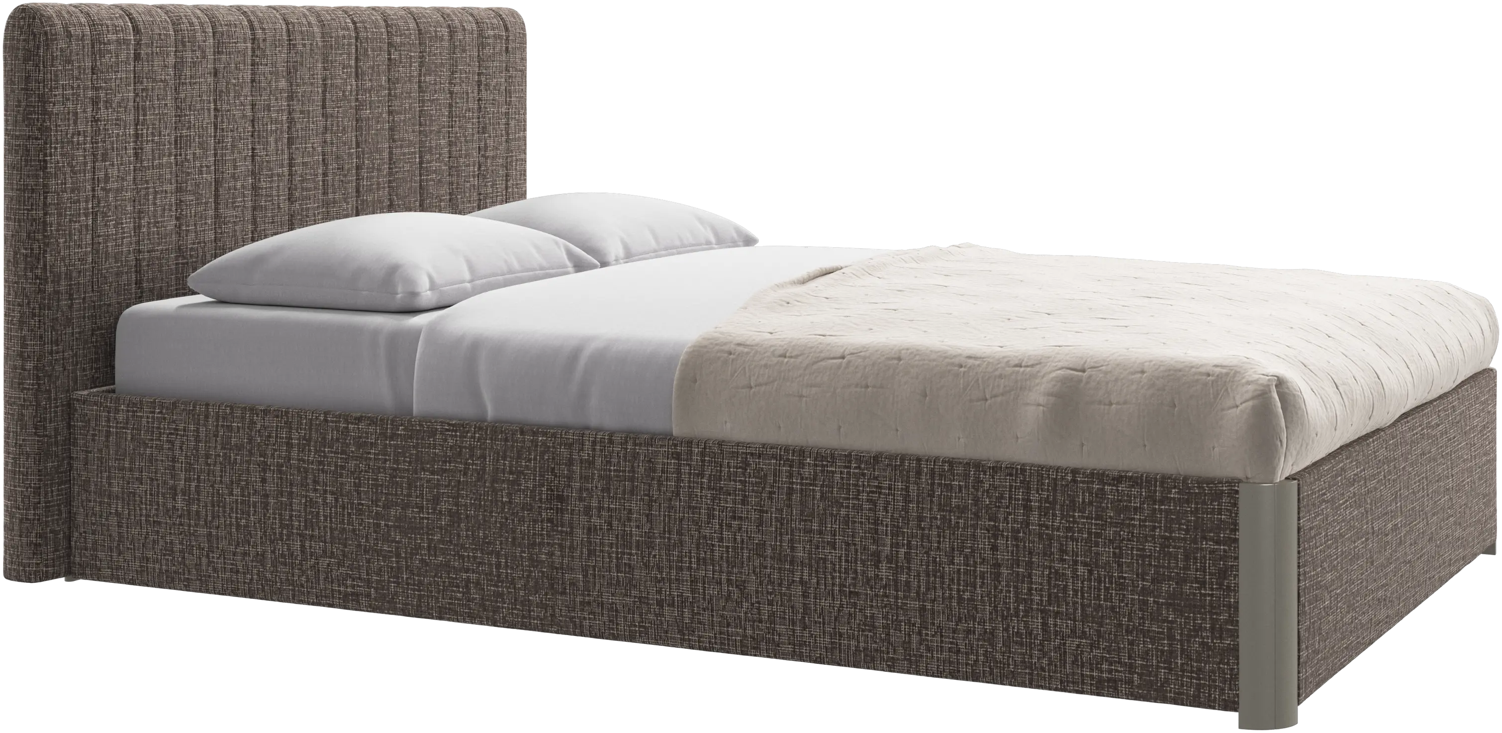 Element bed, bed-mounted headboard, with slats, excl. mattress
