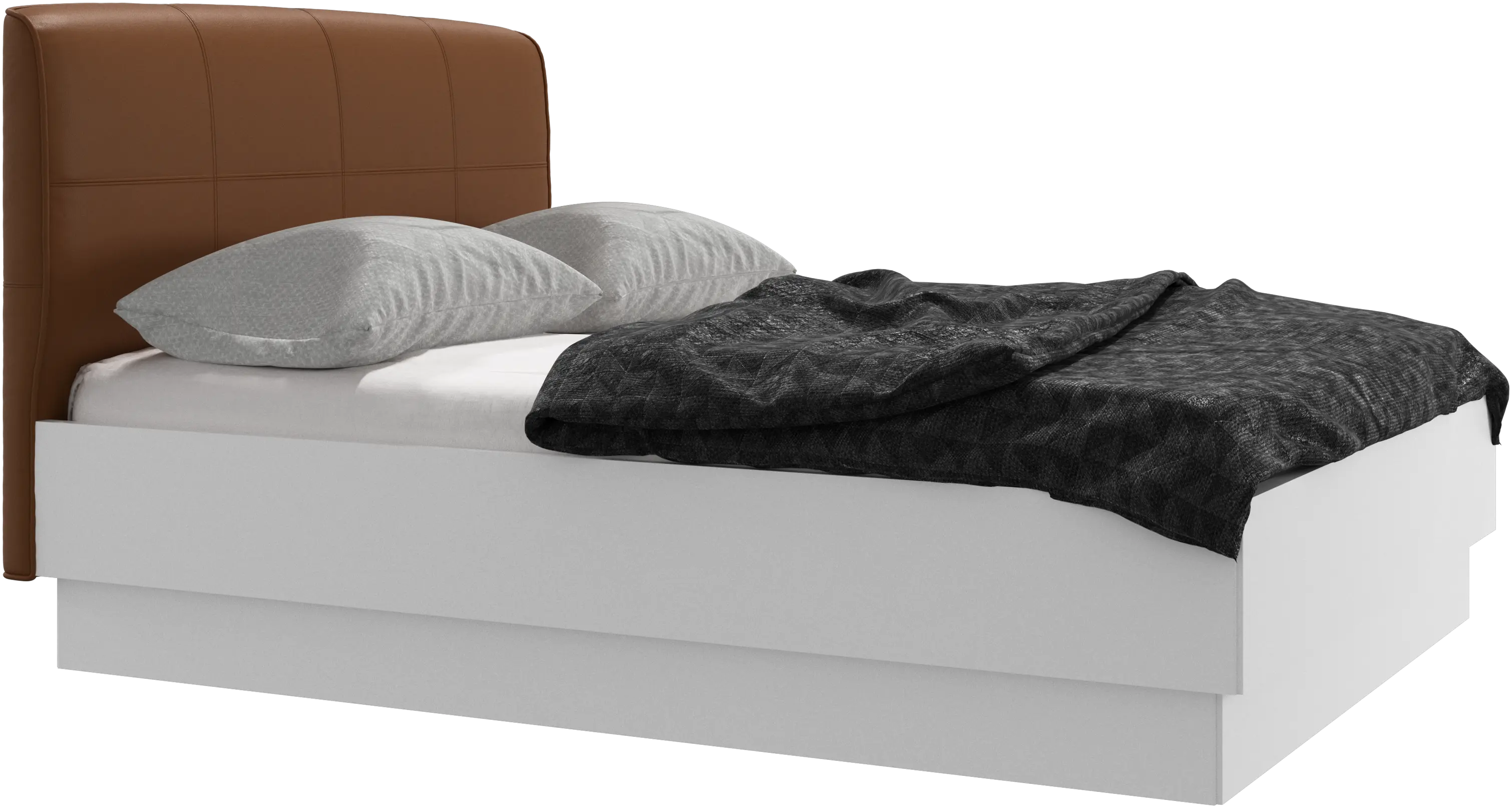 Houston, upholstered bed with storage