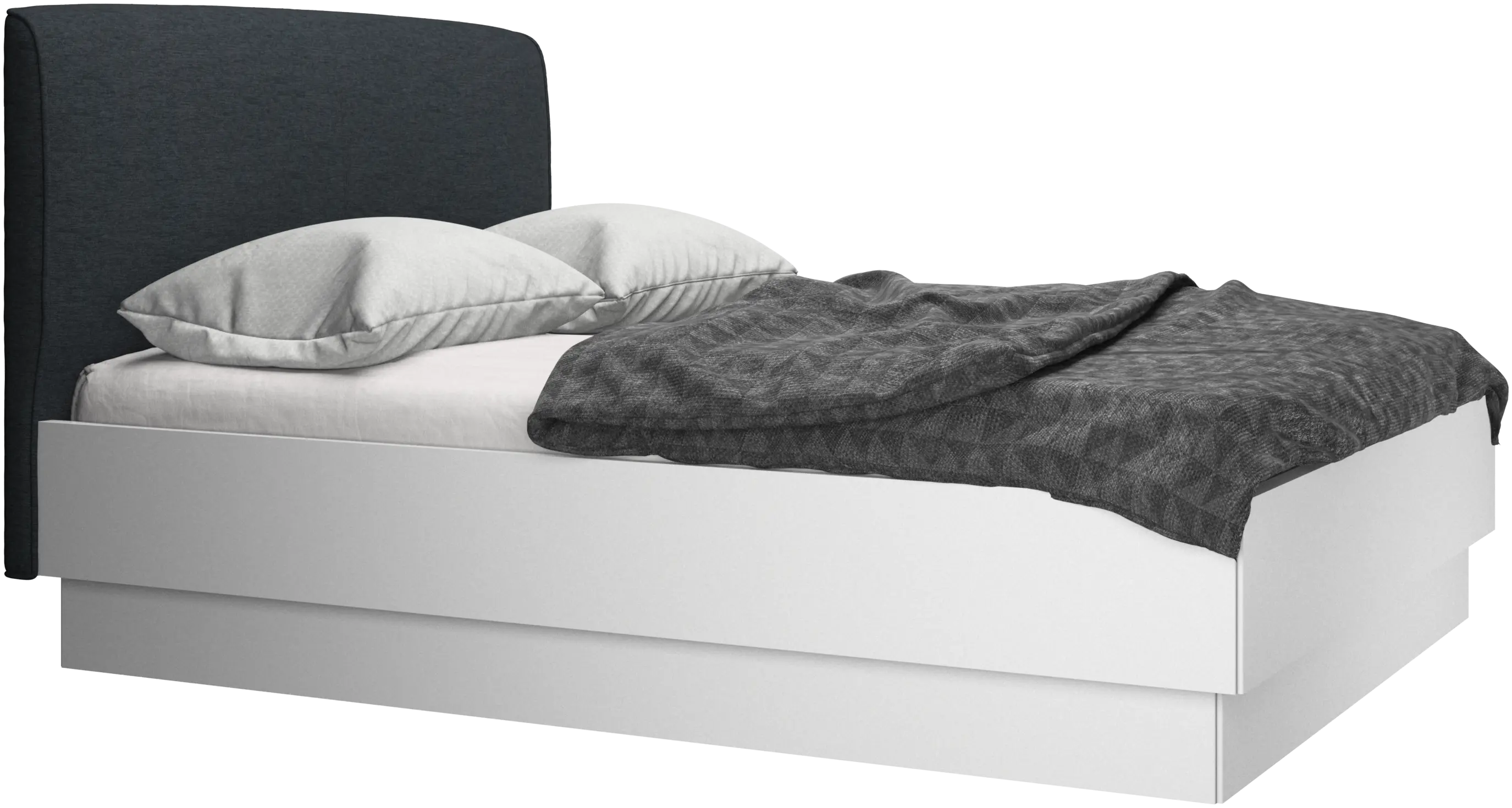 Houston, upholstered bed with storage