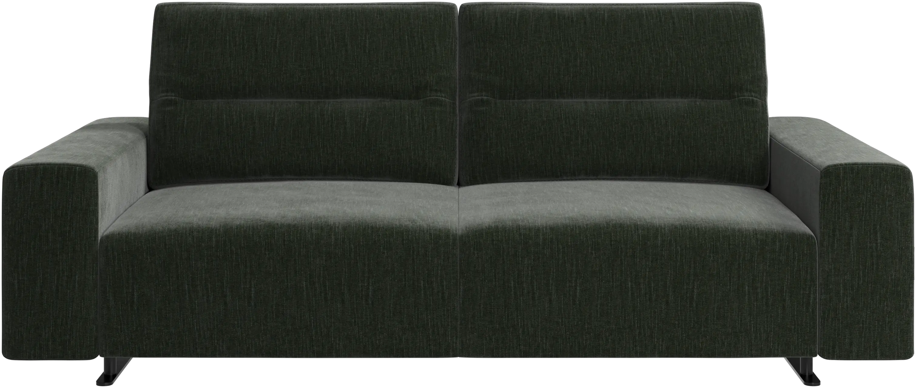 Hampton sofa with adjustable back and storage on the left side