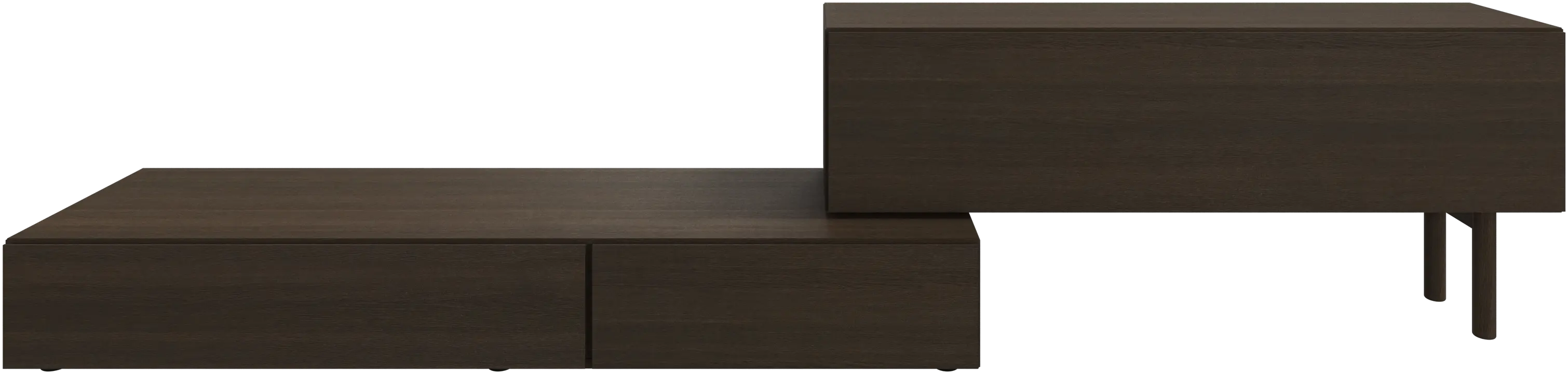 Lugano wall system with drop down doors