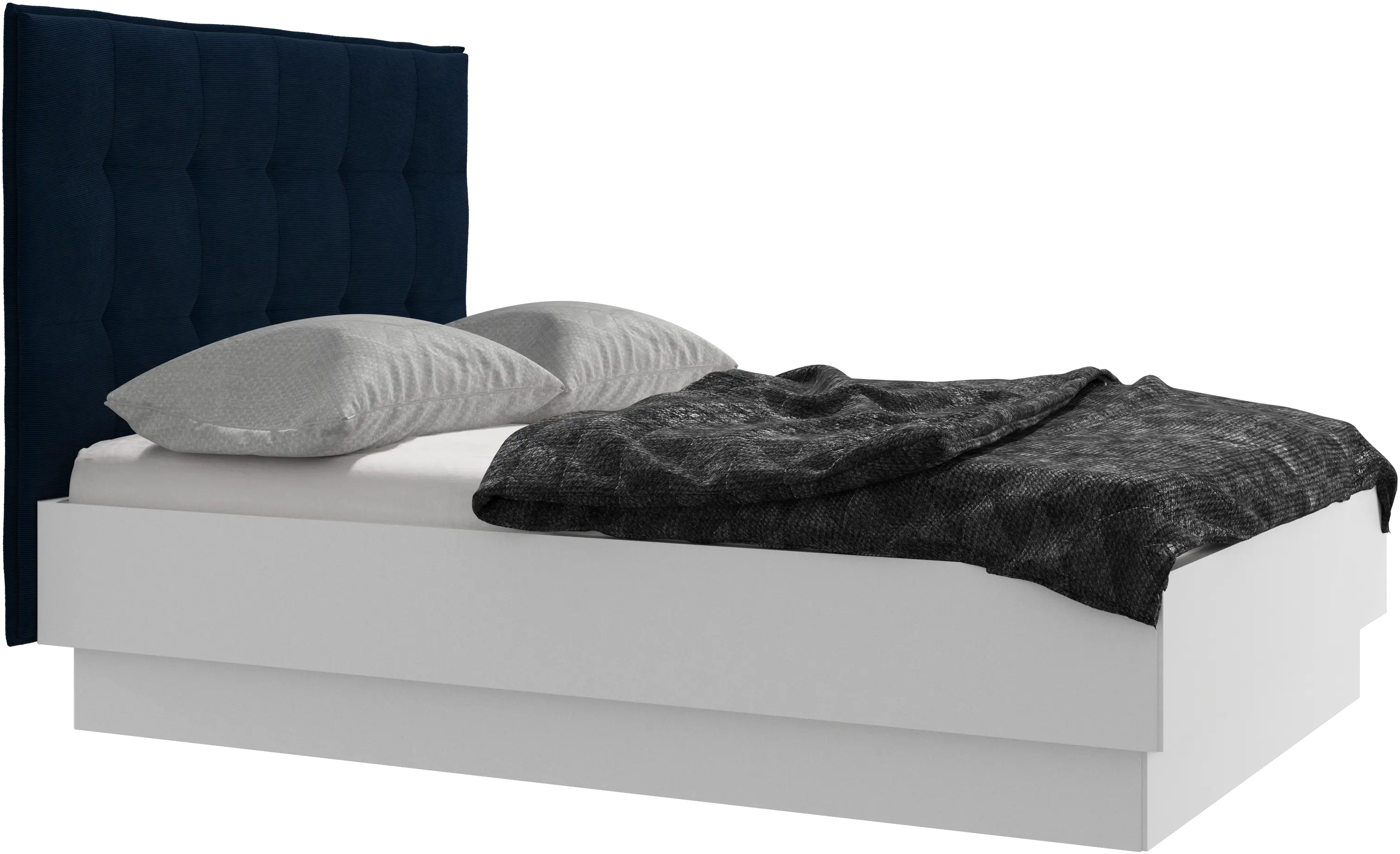 Lugano storage bed with lift-up frame and slats, excl. mattress