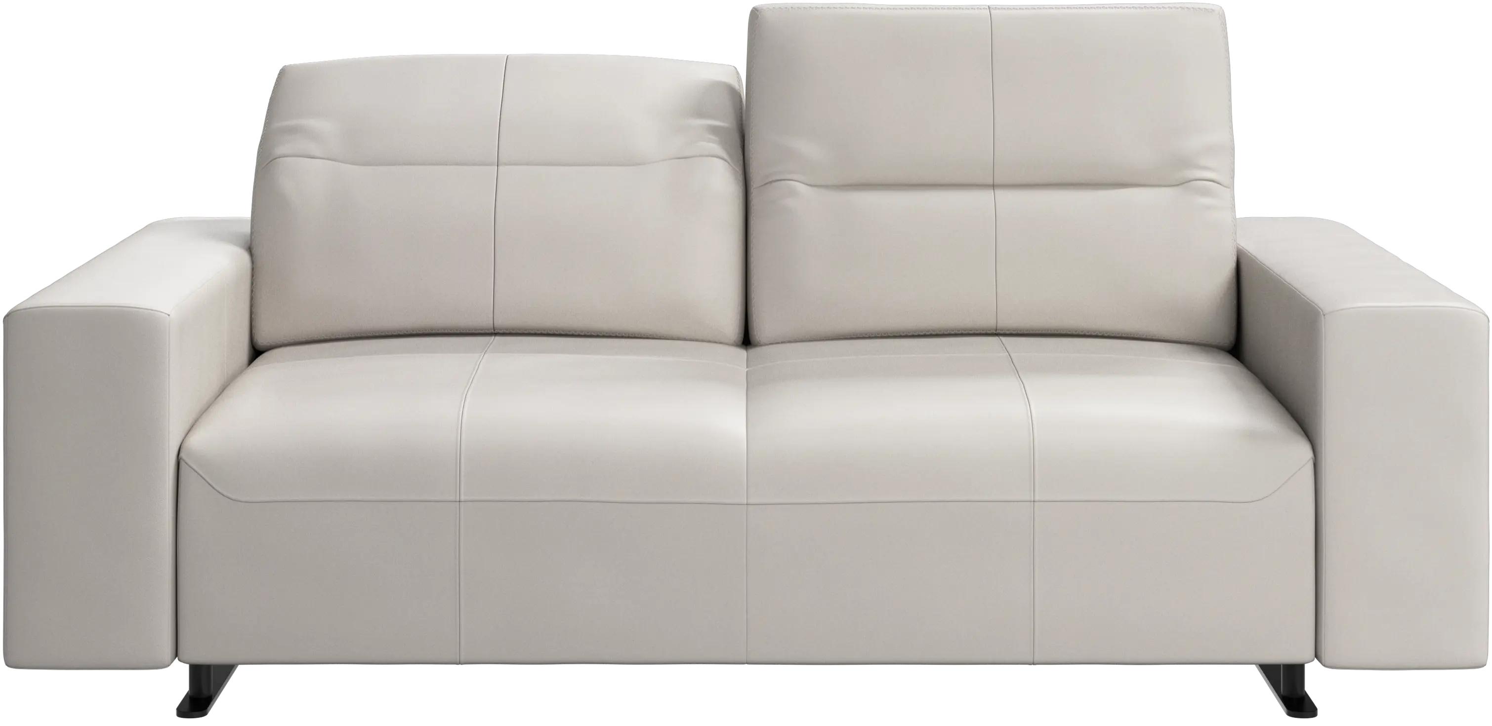 Hampton sofa with adjustable back and storage on the right side