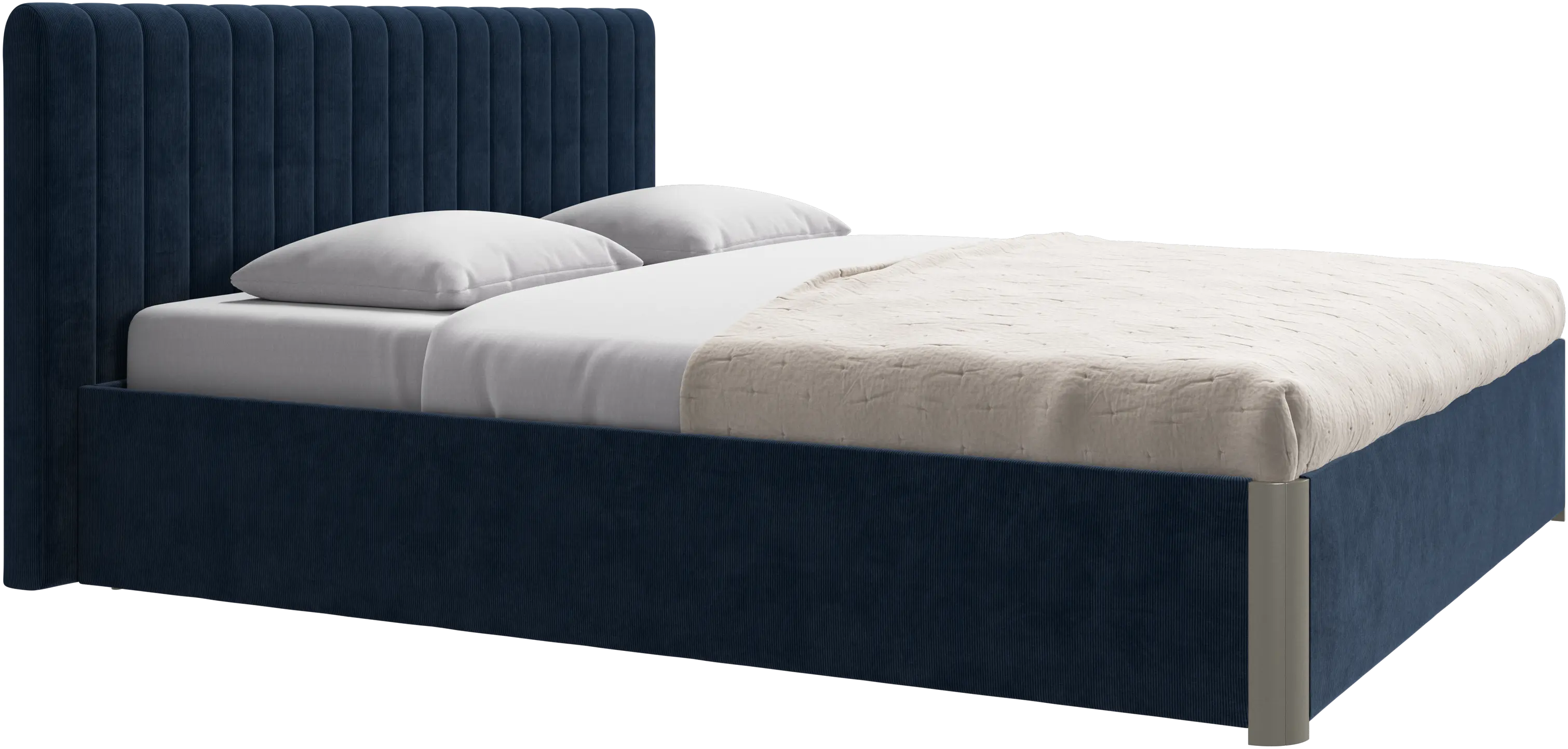 Element bed, bed-mounted headboard, with slats, excl. mattress