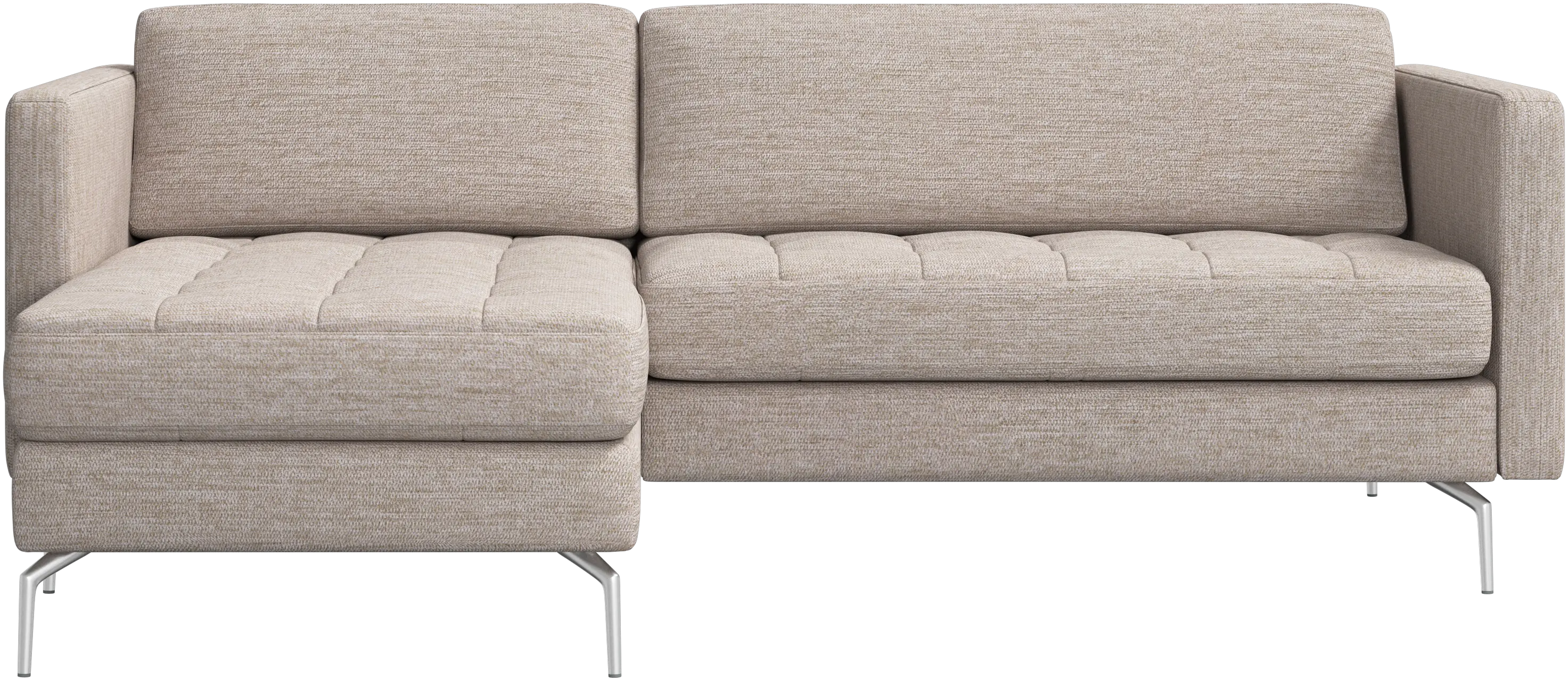 Osaka sofa with resting unit, tufted seat