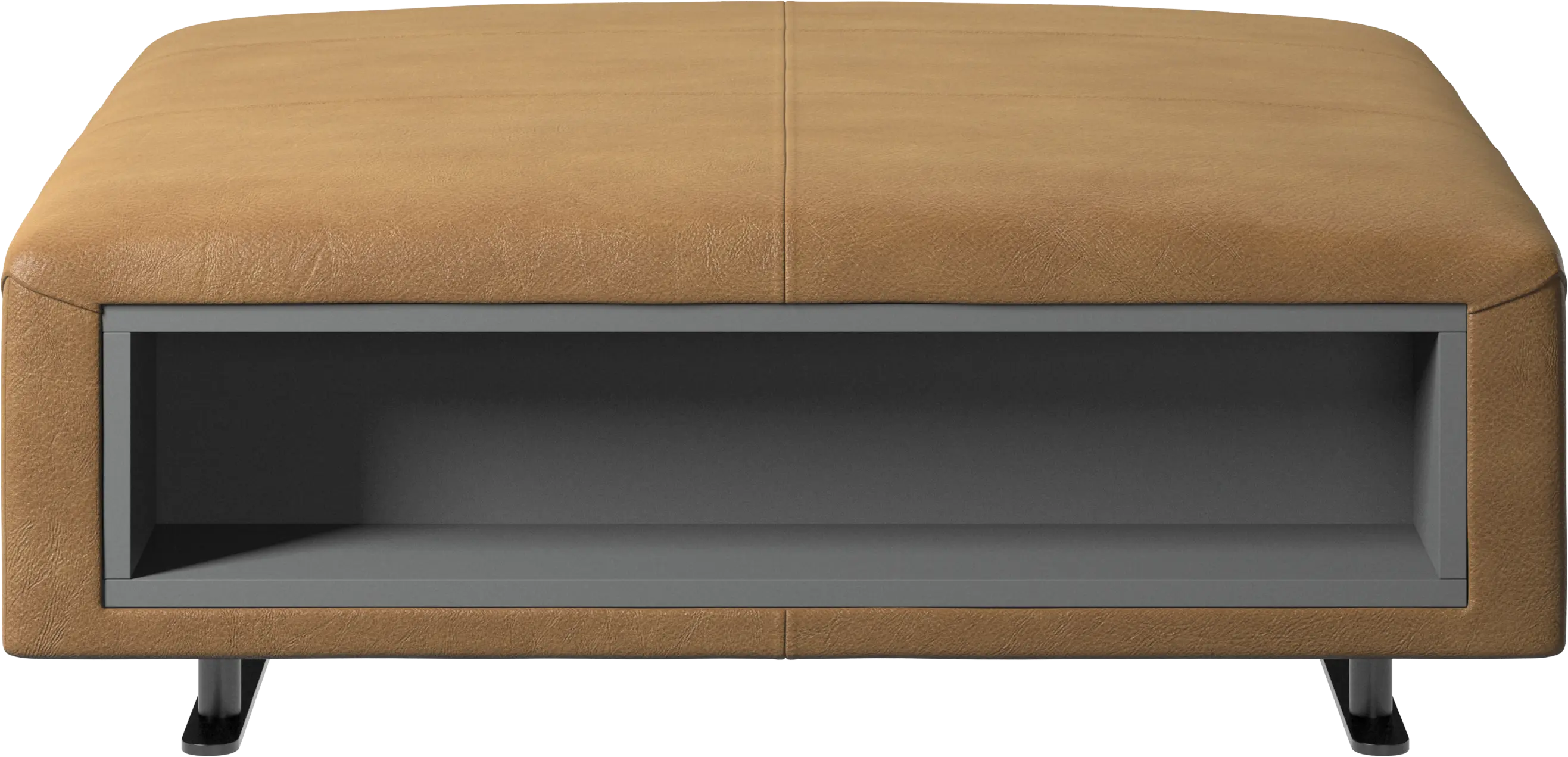 Hampton footstool with storage left and right sides