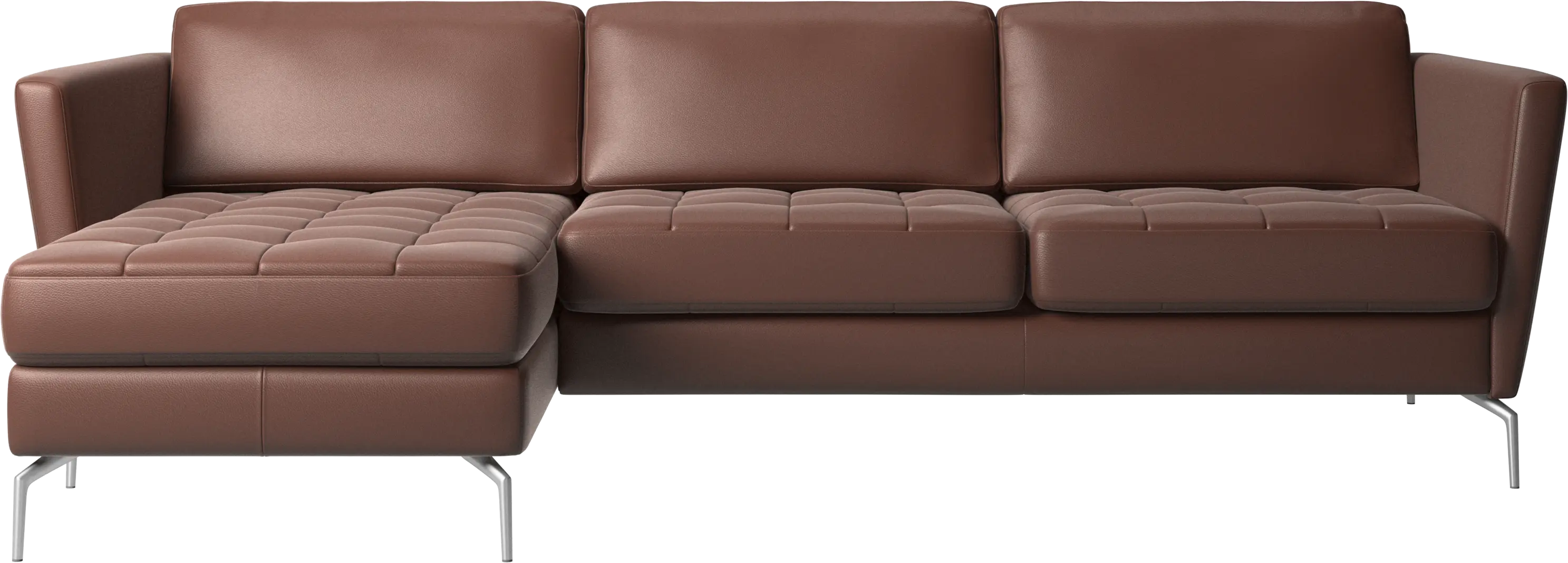 Osaka sofa with resting unit, tufted seat