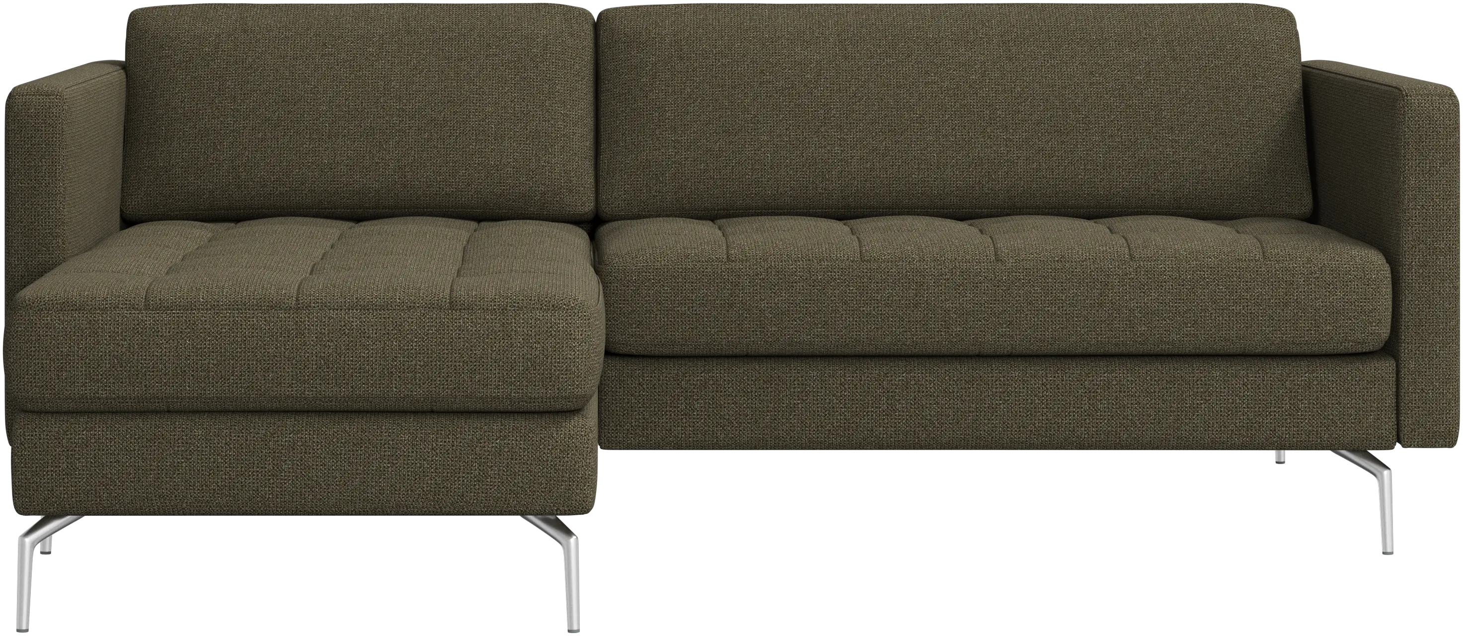 Osaka sofa with resting unit, tufted seat