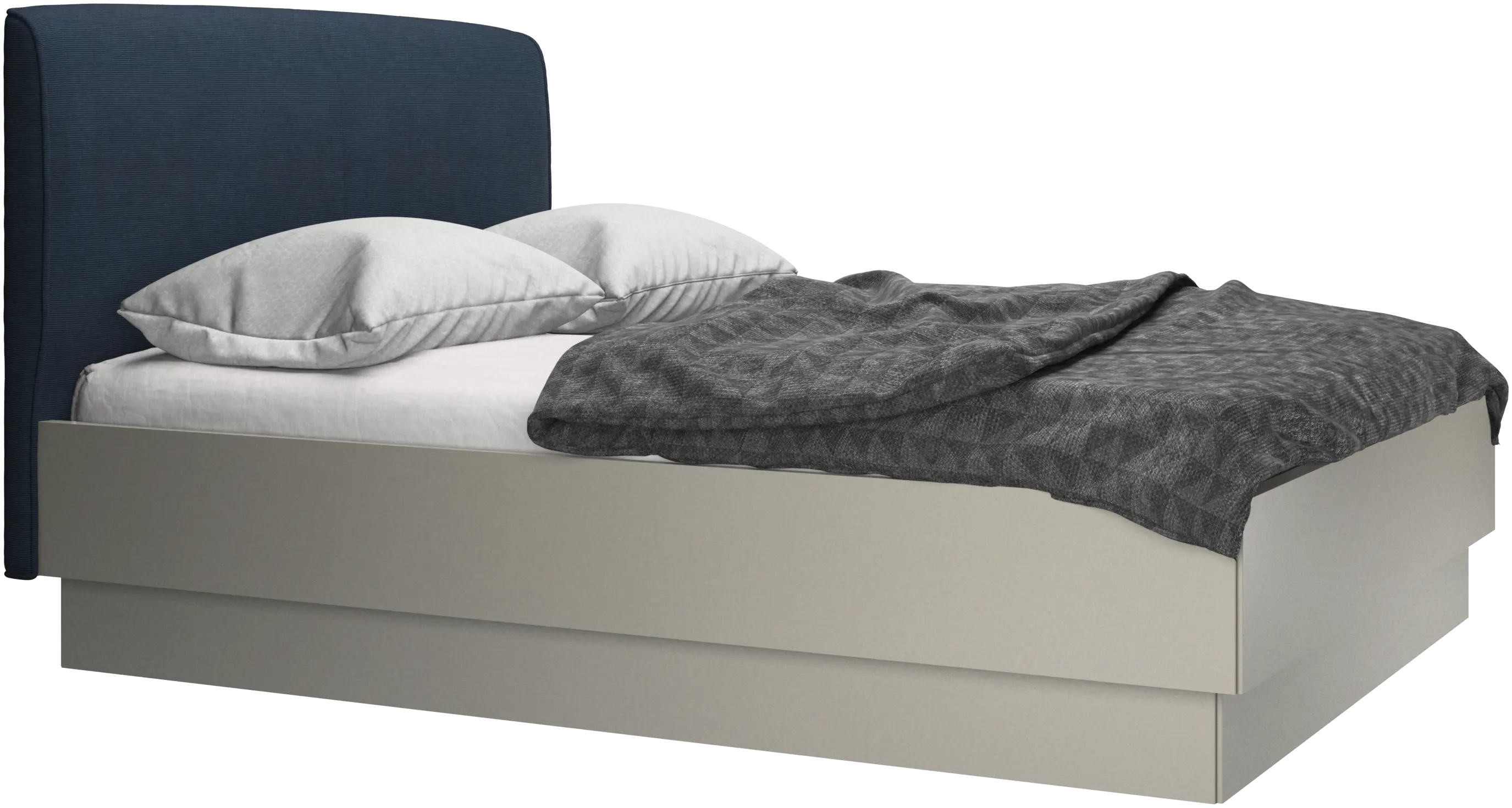 Houston, upholstered bed with storage