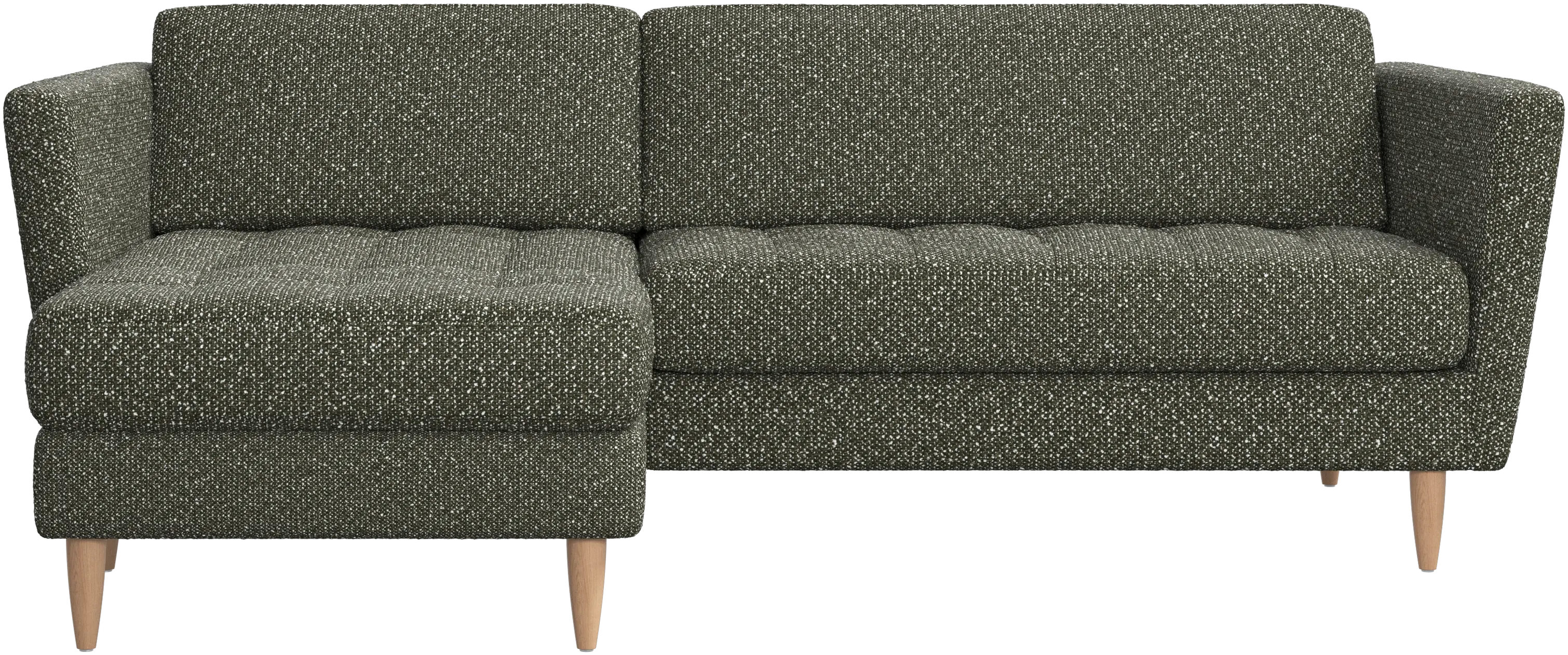 Osaka sofa with resting unit, tufted seat
