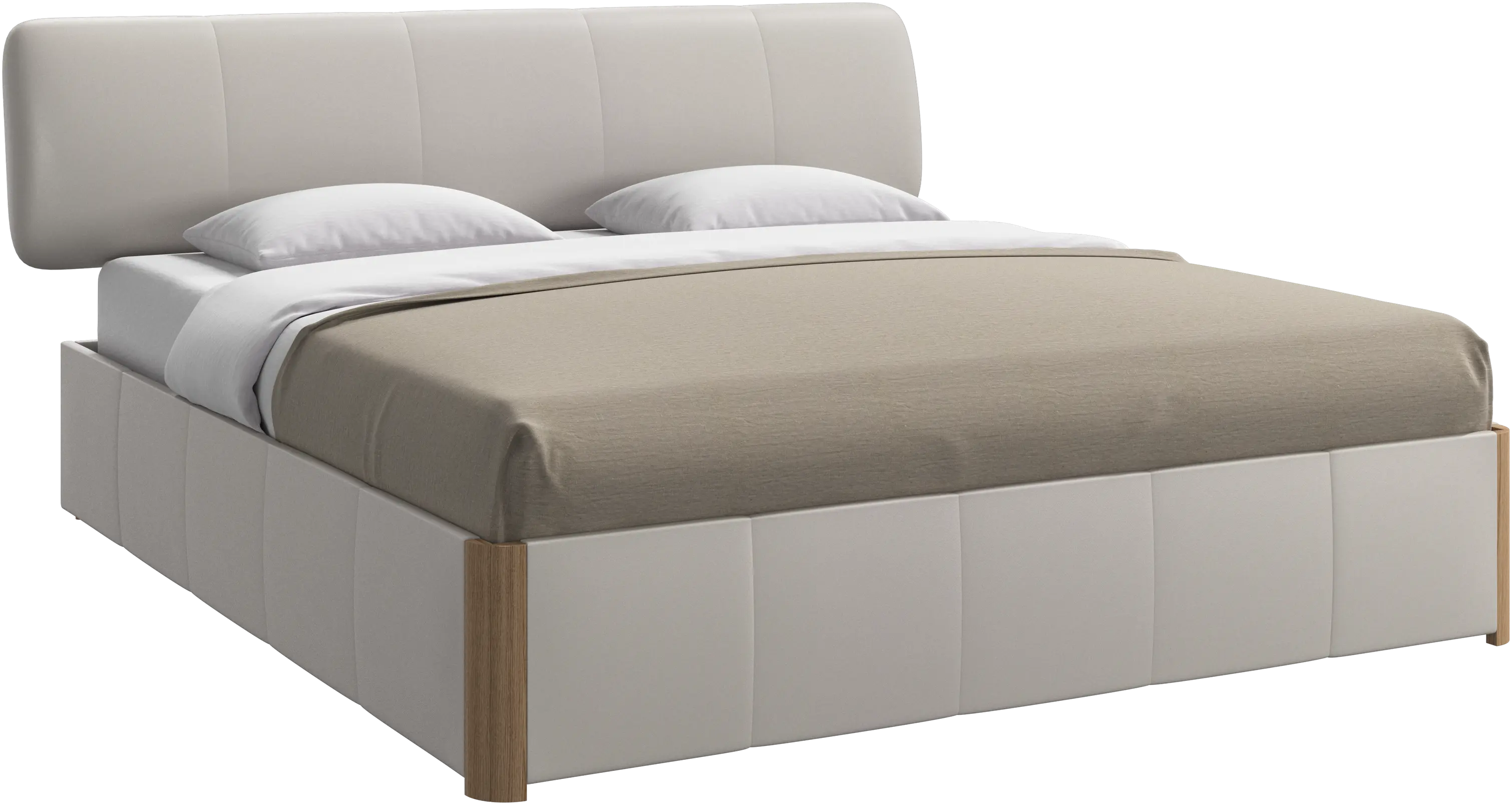 Element bed, bed-mounted headboard, without slats, excl. mattress