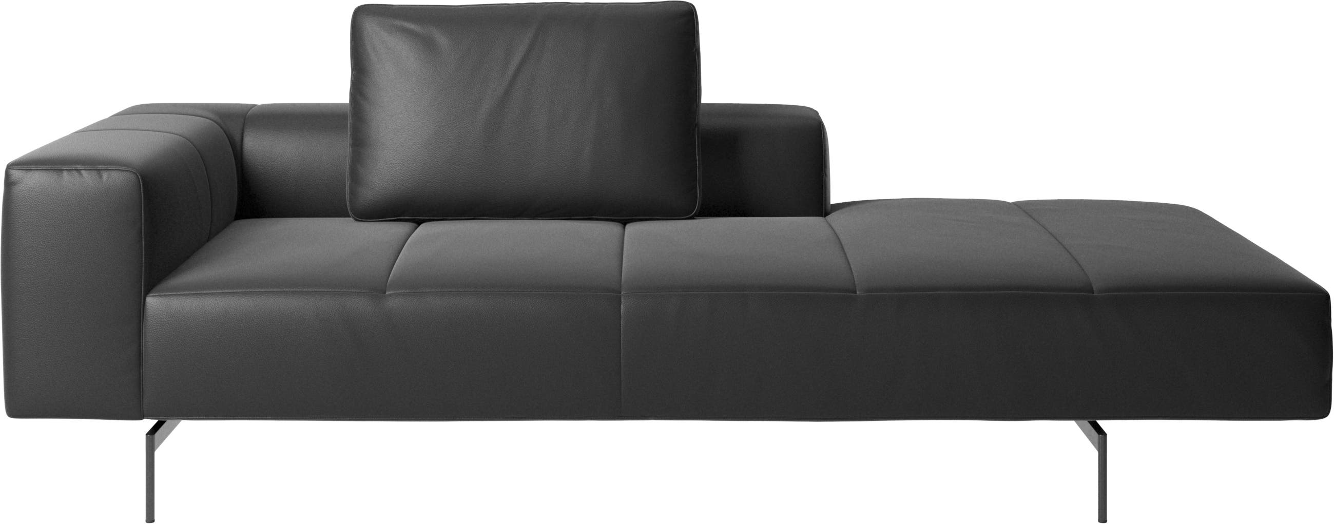 Amsterdam módulo lounge para sofá, apoio de braço á esquerda, aberto á direita