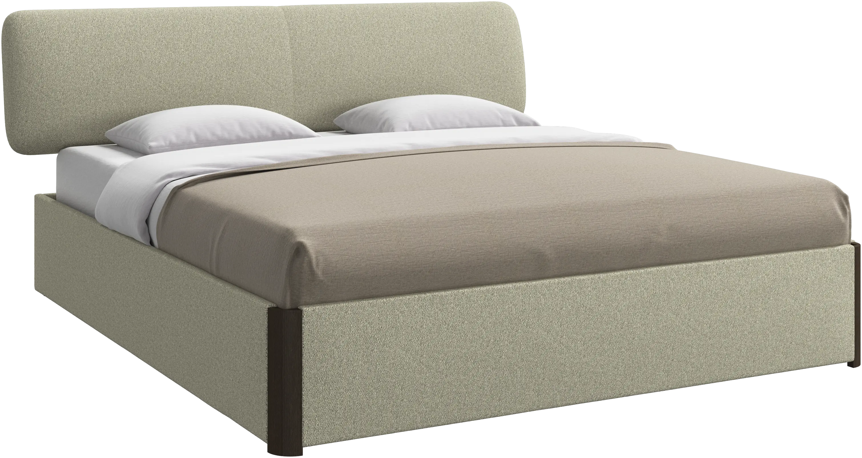 Element bed, bed-mounted headboard, with slats, excl. mattress